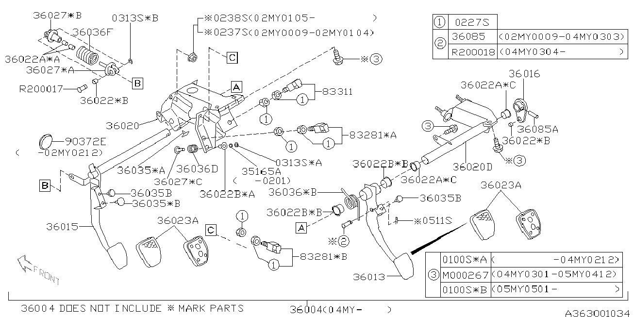 Subaru 83370-AA001 - Вимикач ліхтаря сигналу гальмування avtolavka.club