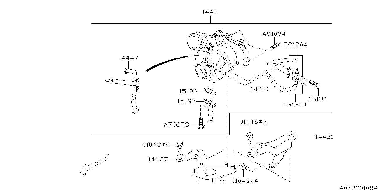 Subaru 14411AA572 - Компресор, наддув avtolavka.club