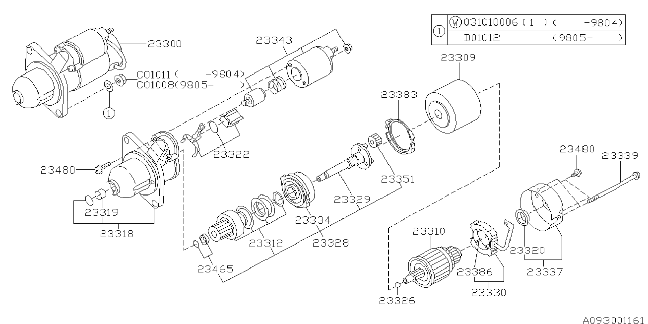 Subaru 23300-AA381 - Стартер avtolavka.club