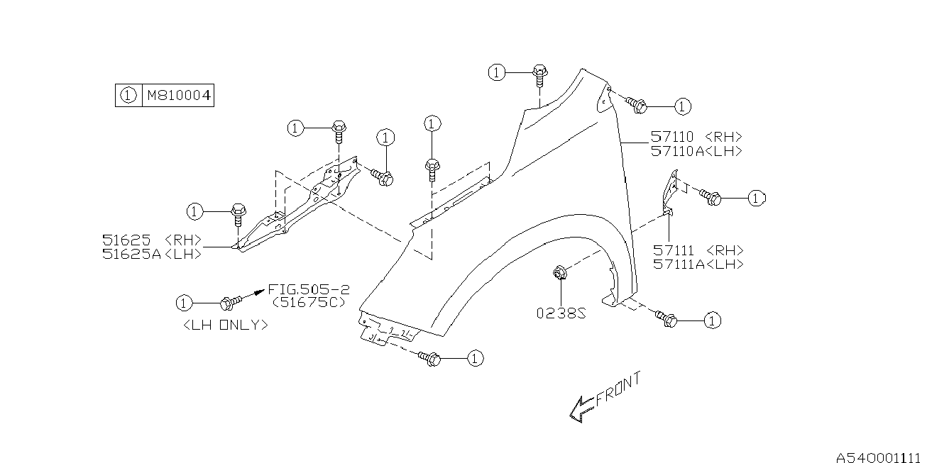 Subaru 57120SG0309P - Крило avtolavka.club