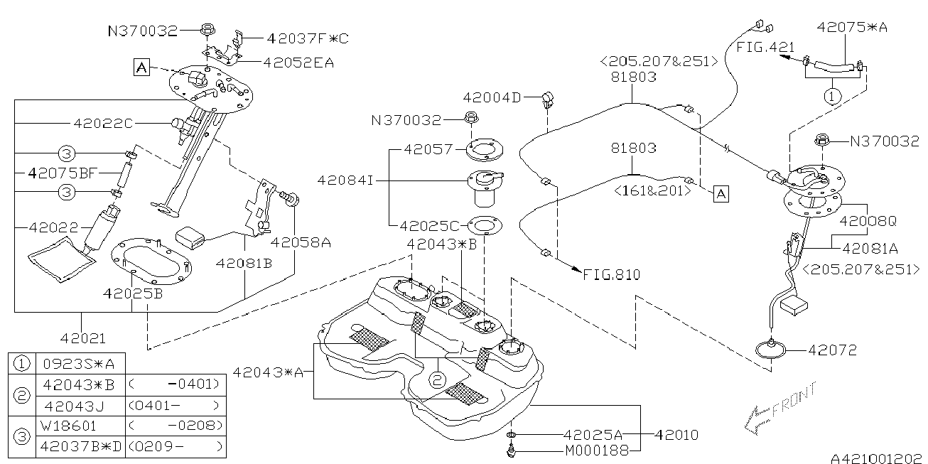 Subaru 42022-FE010 - Паливний насос avtolavka.club