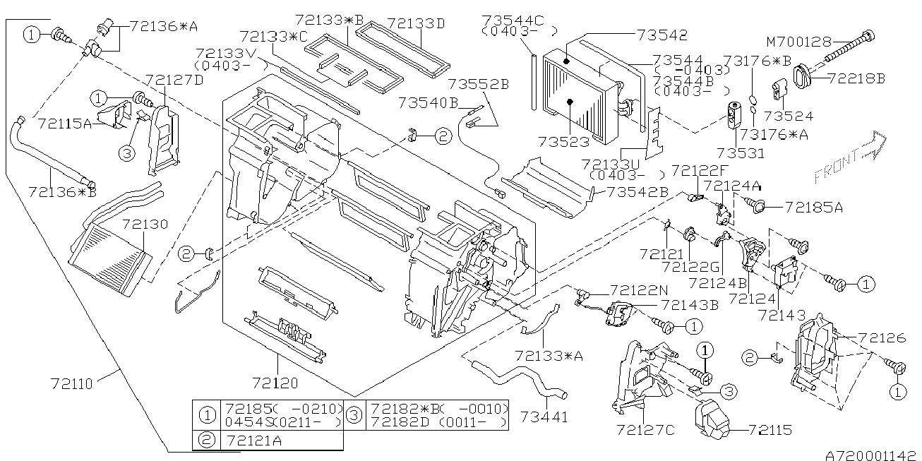 Subaru 72130FE010 - Теплообмінник, опалення салону avtolavka.club