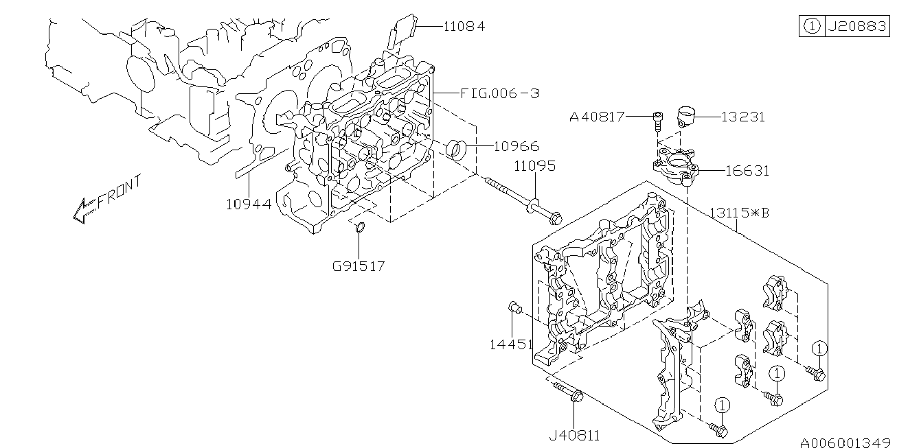 Subaru 10944AA110 - Прокладка, головка циліндра avtolavka.club