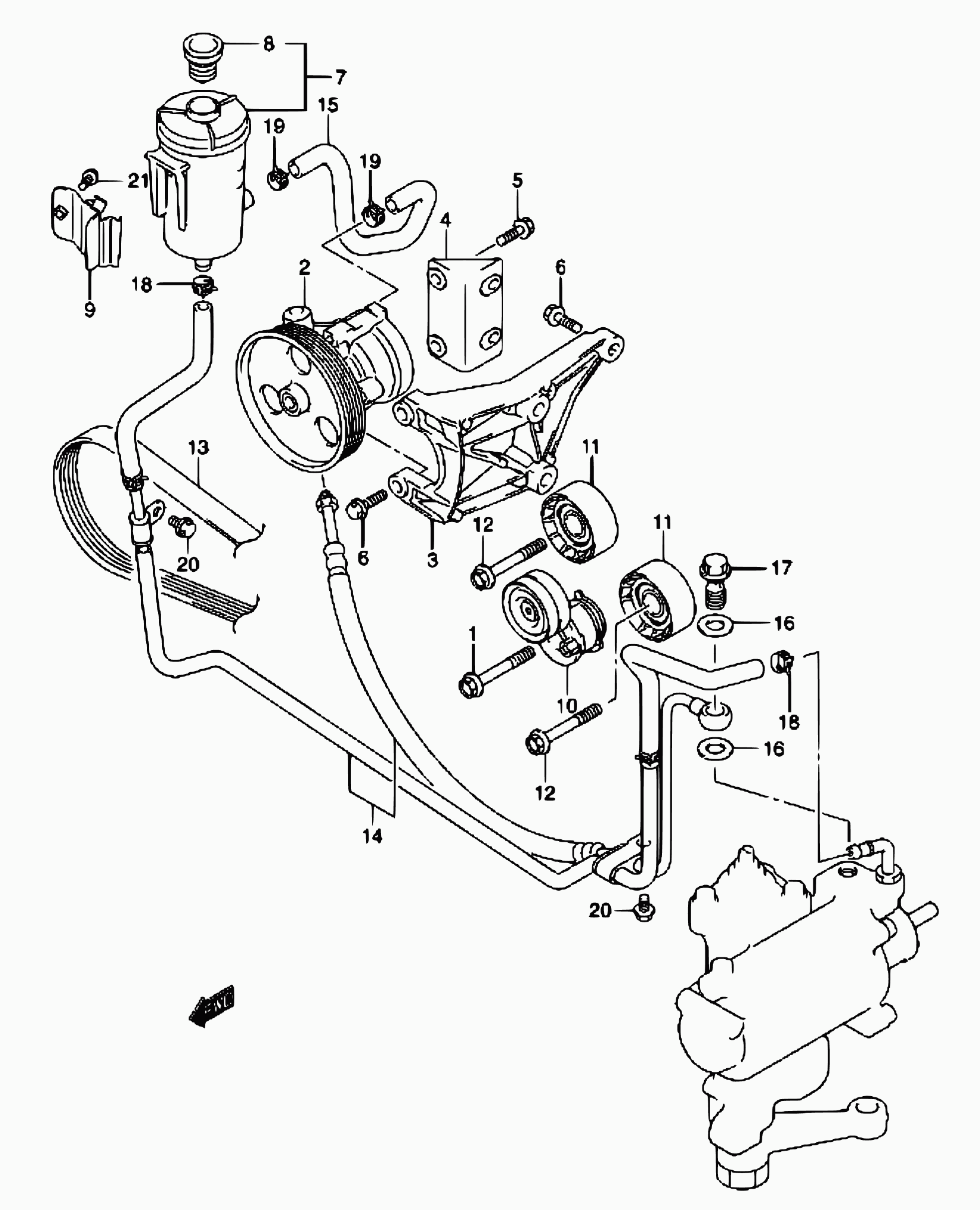 Suzuki 49180-84A80 - Поліклиновий ремінь avtolavka.club