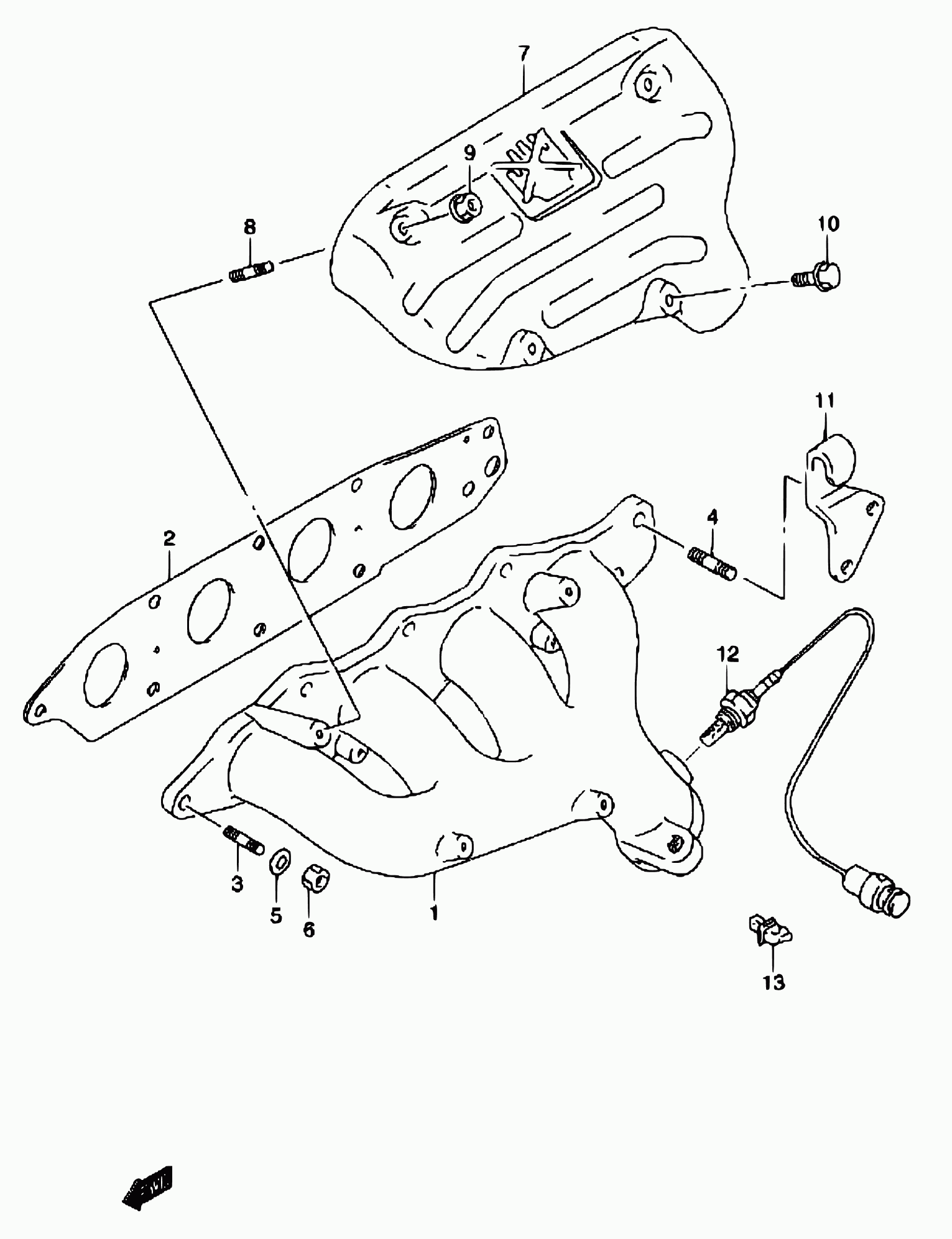 Subaru 18213-50G00 - Лямбда-зонд, датчик кисню avtolavka.club