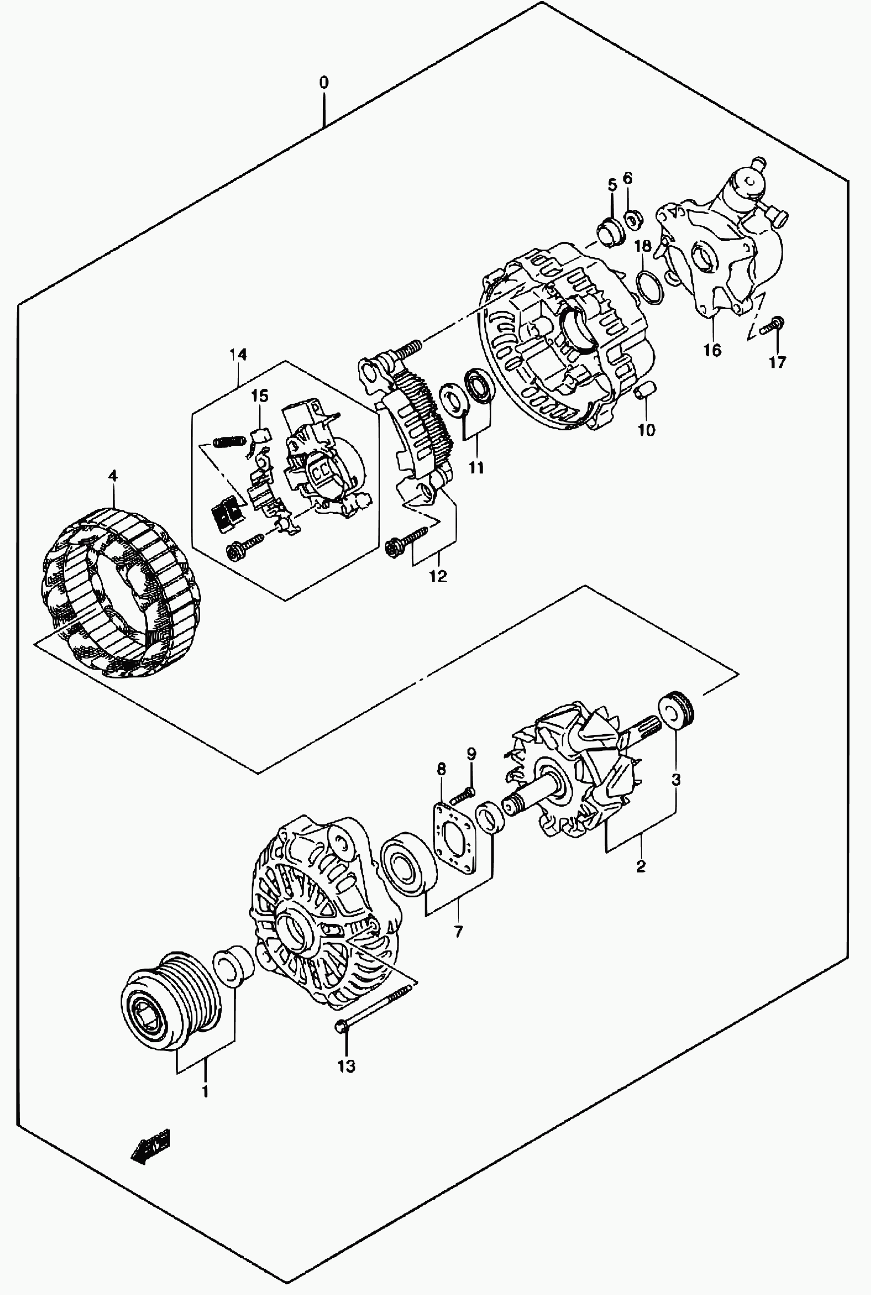 NSK-RHP 31400-84A00 - GENERATOR ASSY avtolavka.club