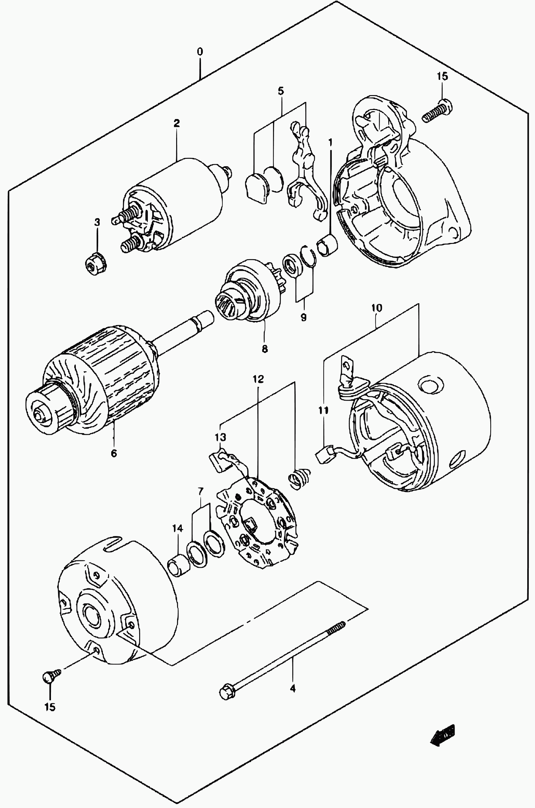 Suzuki 31220-84030 - Тягове реле, стартер avtolavka.club