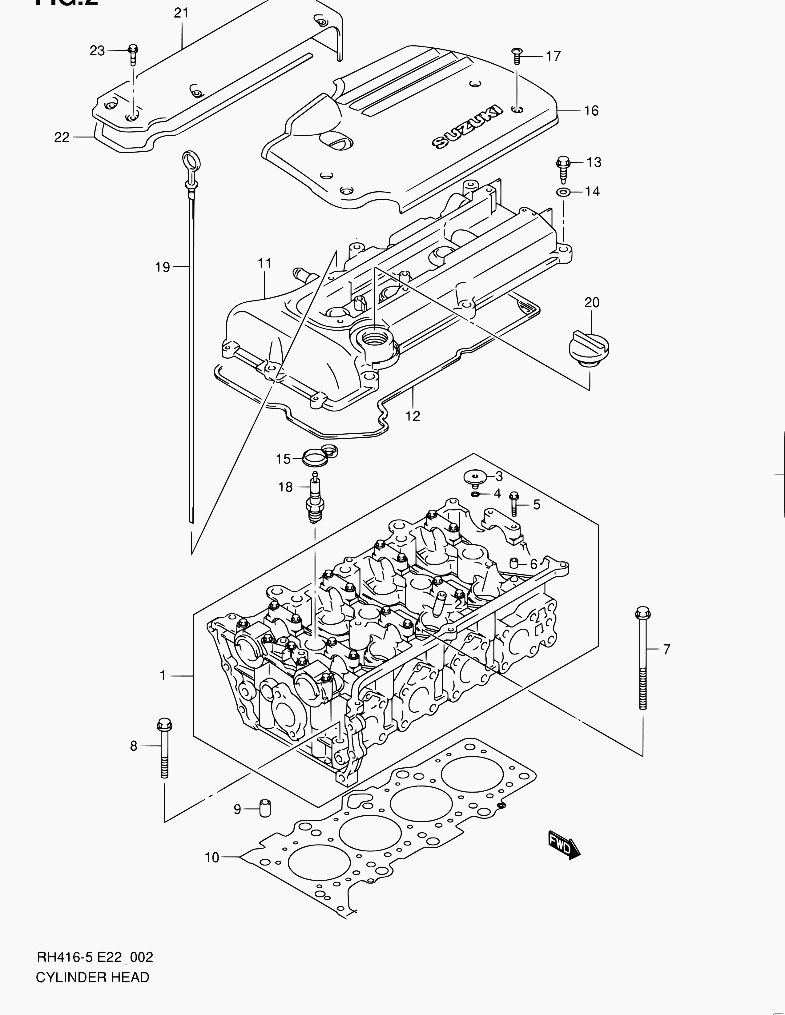 Subaru 11141-69G03 - Прокладка, головка циліндра avtolavka.club