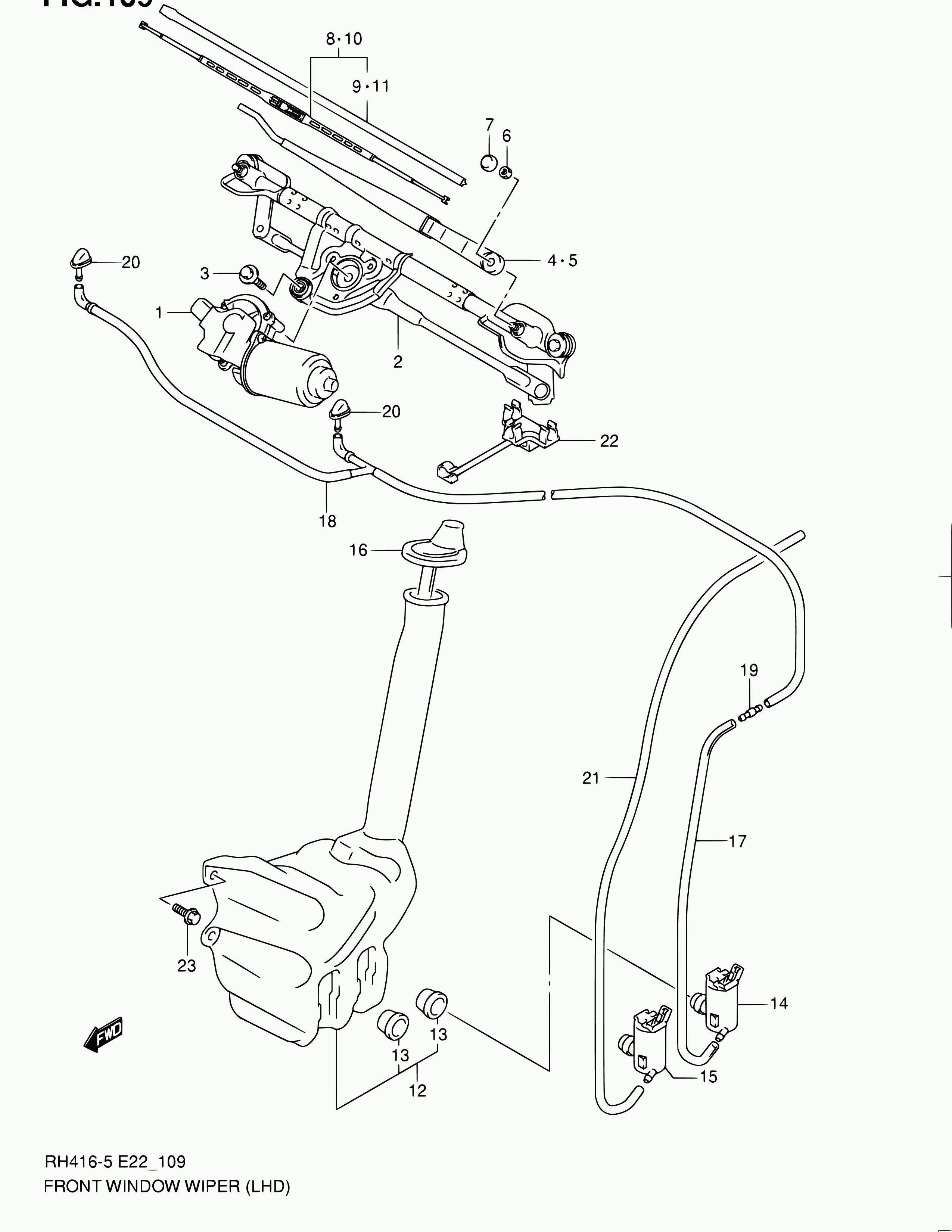 Suzuki 38340-54G40 - Щітка склоочисника avtolavka.club