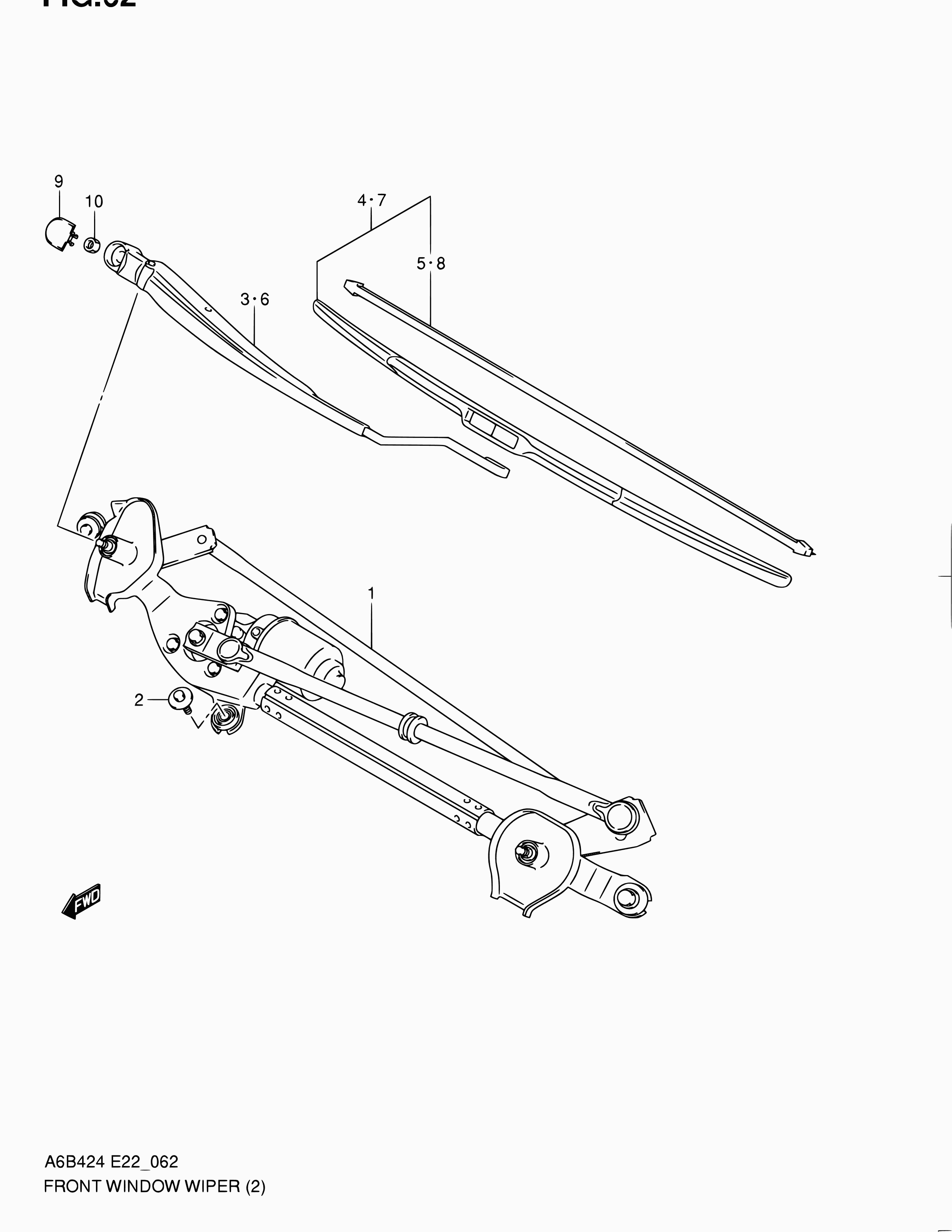 Suzuki 38346-57L00 - Щітка склоочисника avtolavka.club