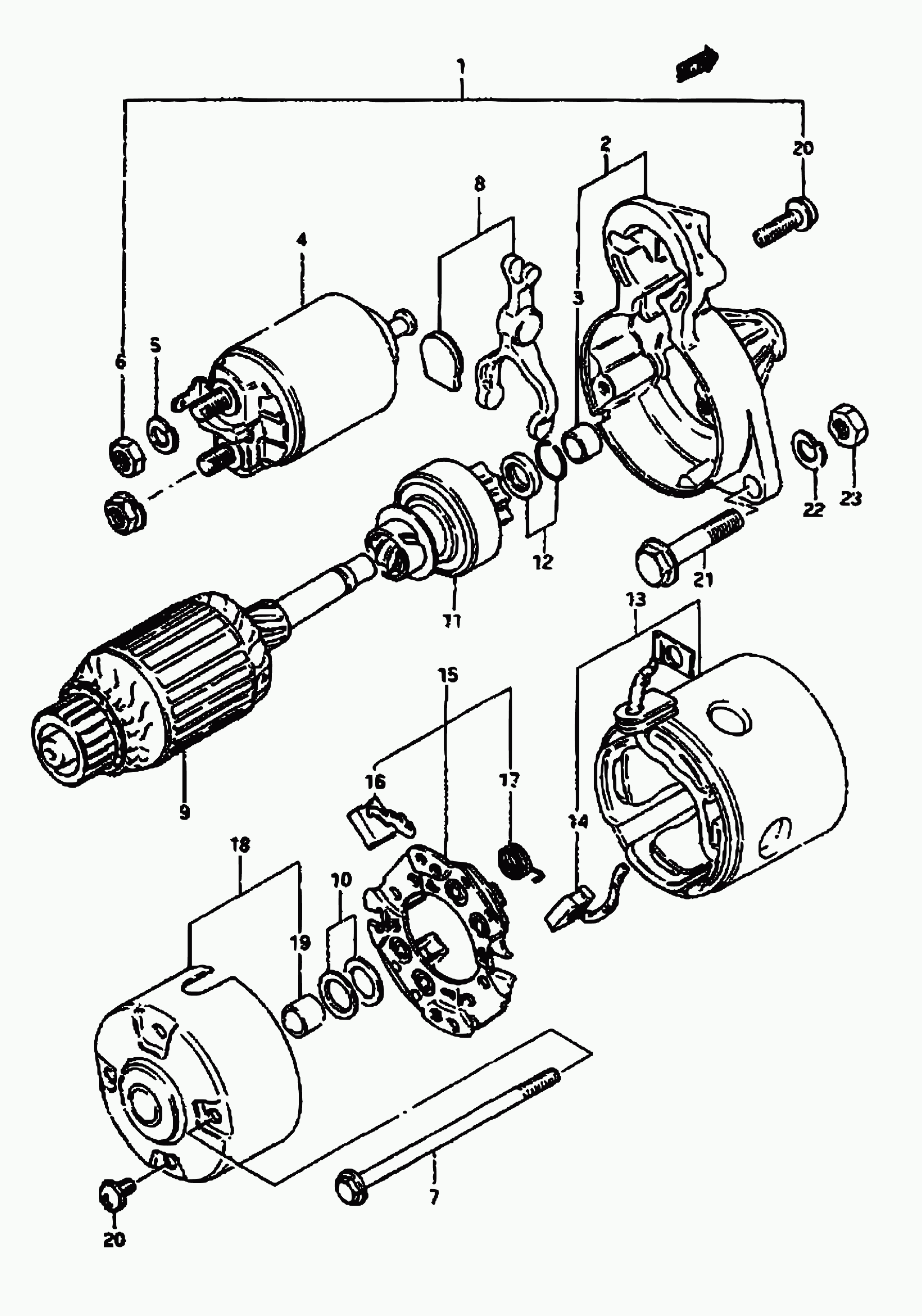 Suzuki 31173-79030 - Кронштейн, вугільна щітка avtolavka.club