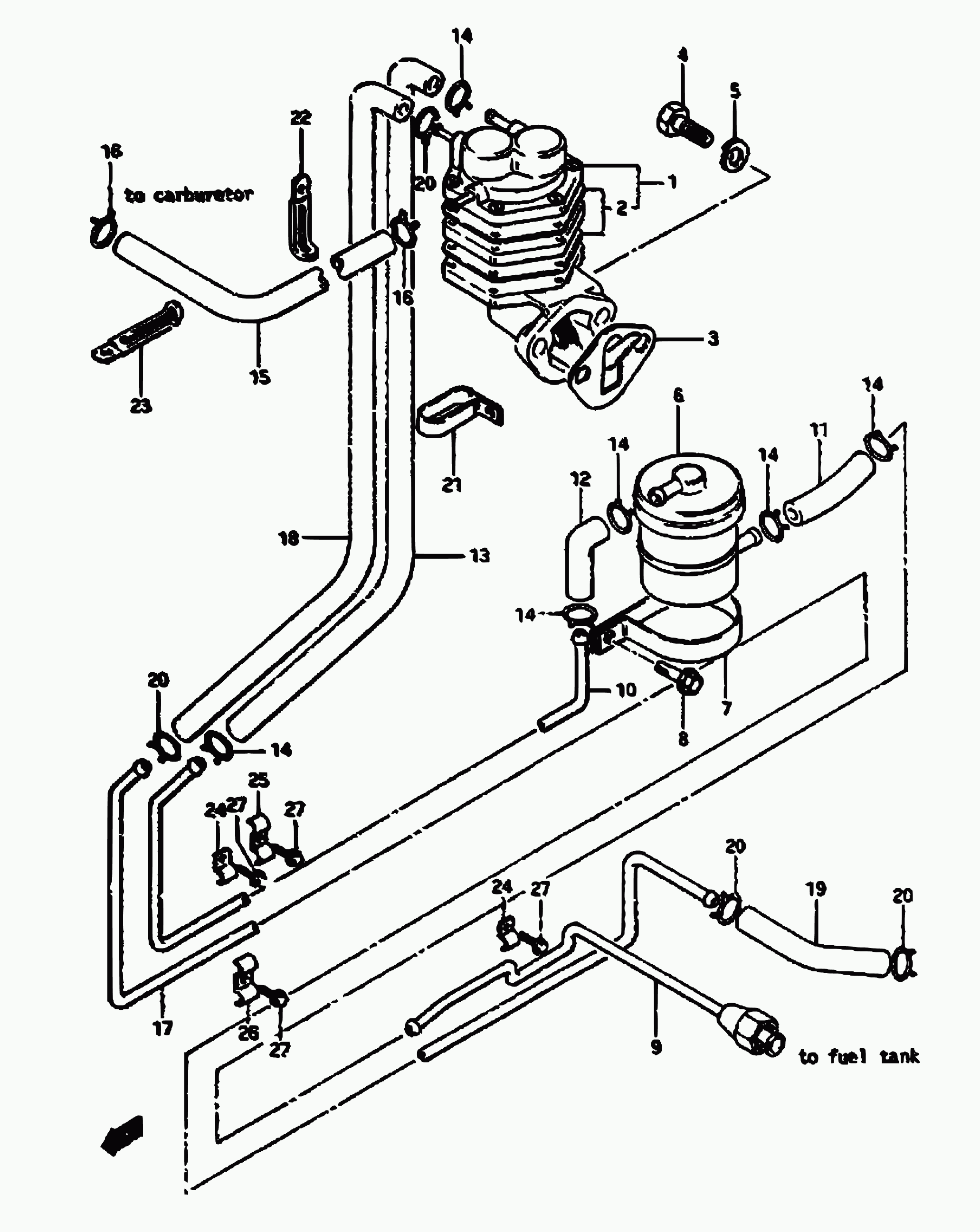 Suzuki 15410-79100 - Паливний фільтр avtolavka.club