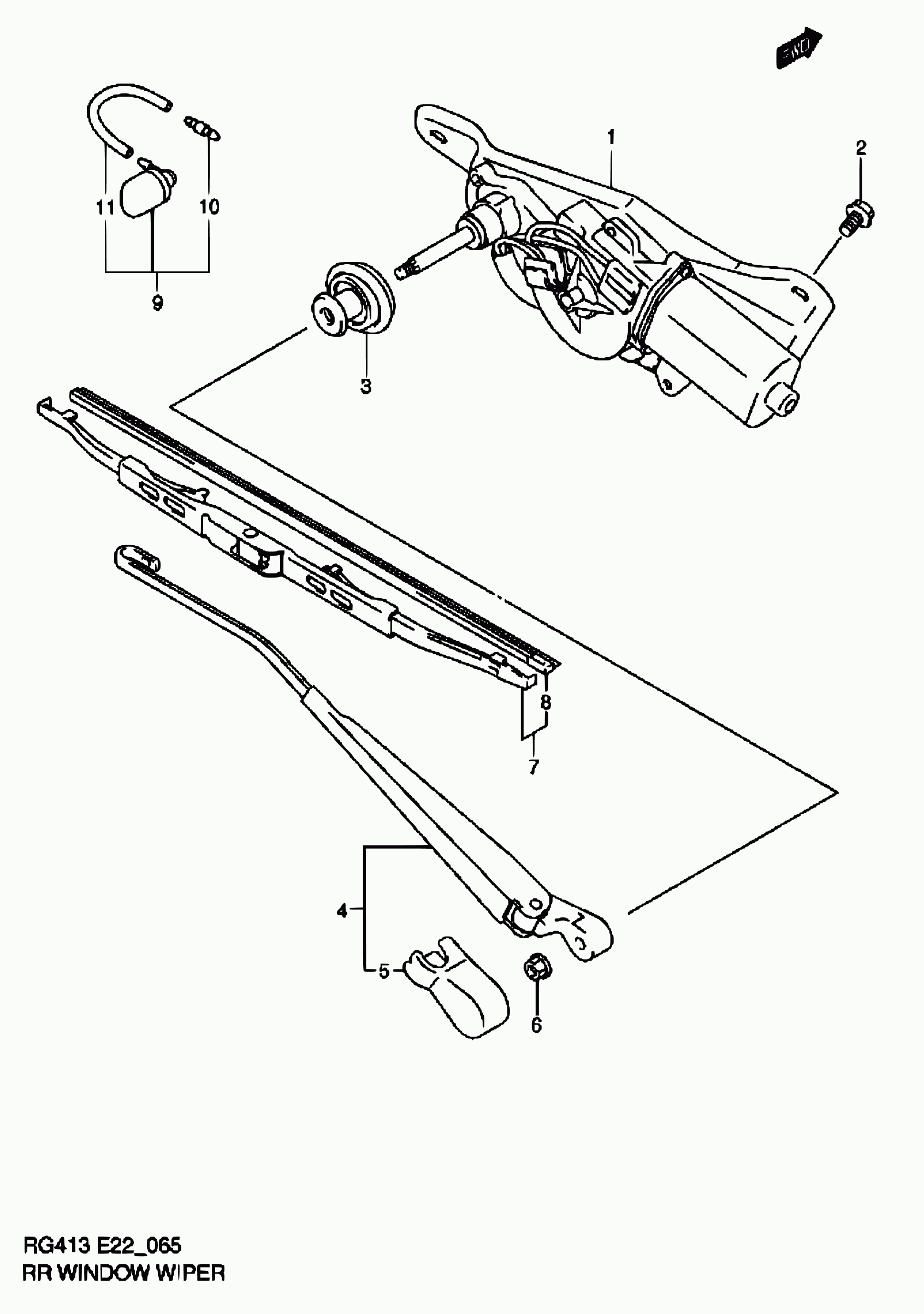 Suzuki 38822-64G00 - Щітка склоочисника avtolavka.club