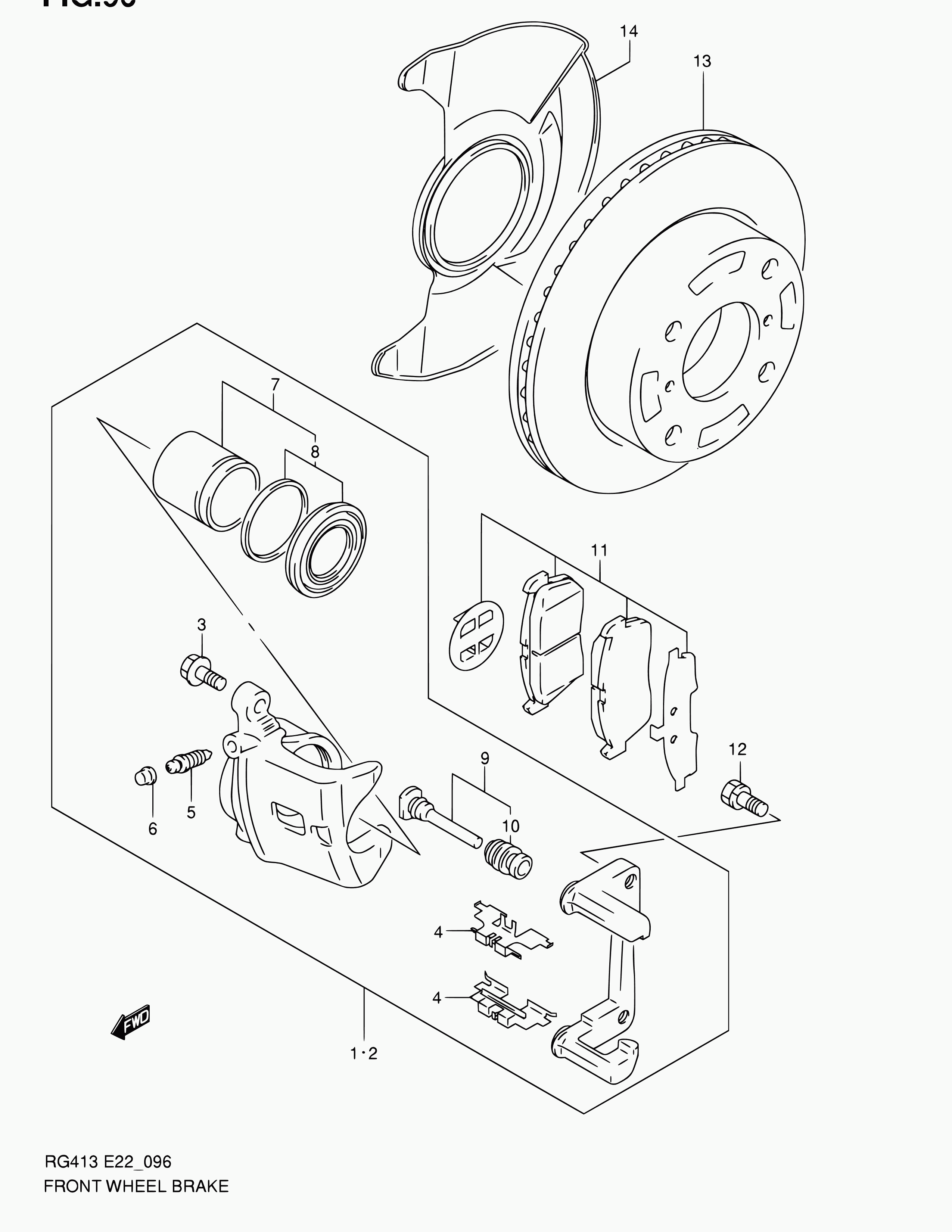 Suzuki 55101-80G01-999 - Гальмівний супорт avtolavka.club