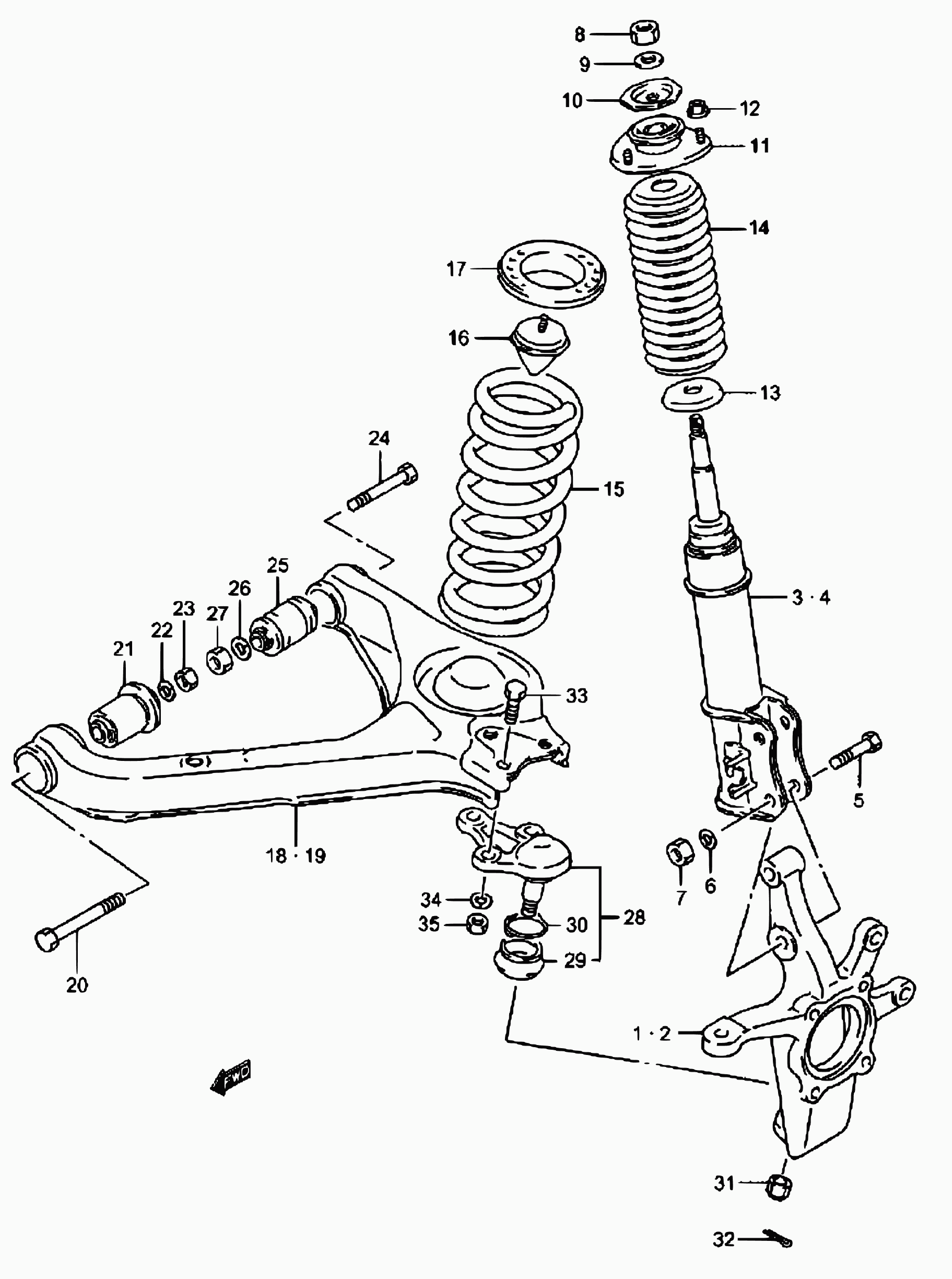 Suzuki 45700-85C00 - Наконечник рульової тяги, кульовий шарнір avtolavka.club