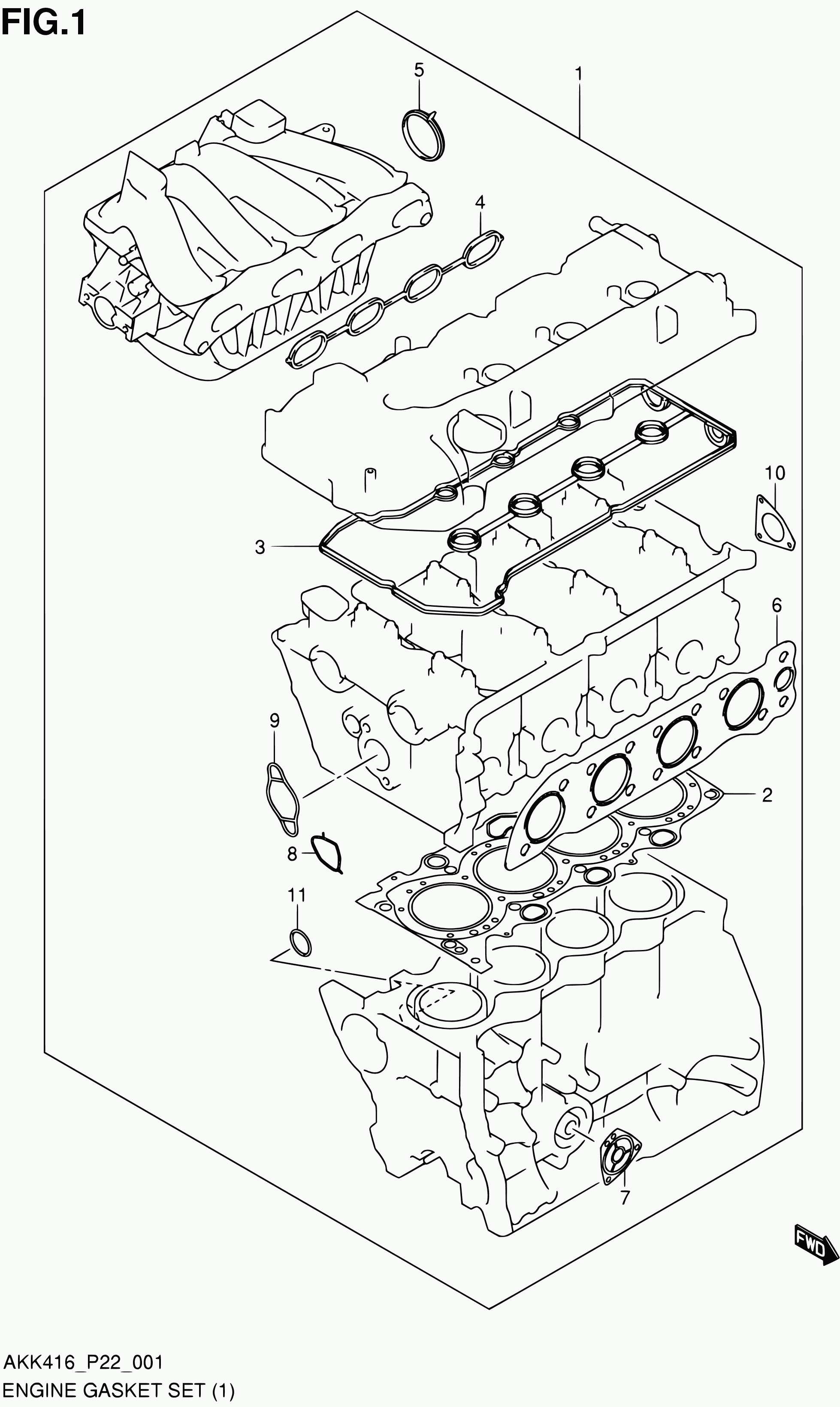 Suzuki 14140-69G02 - Прокладка, випускний колектор avtolavka.club