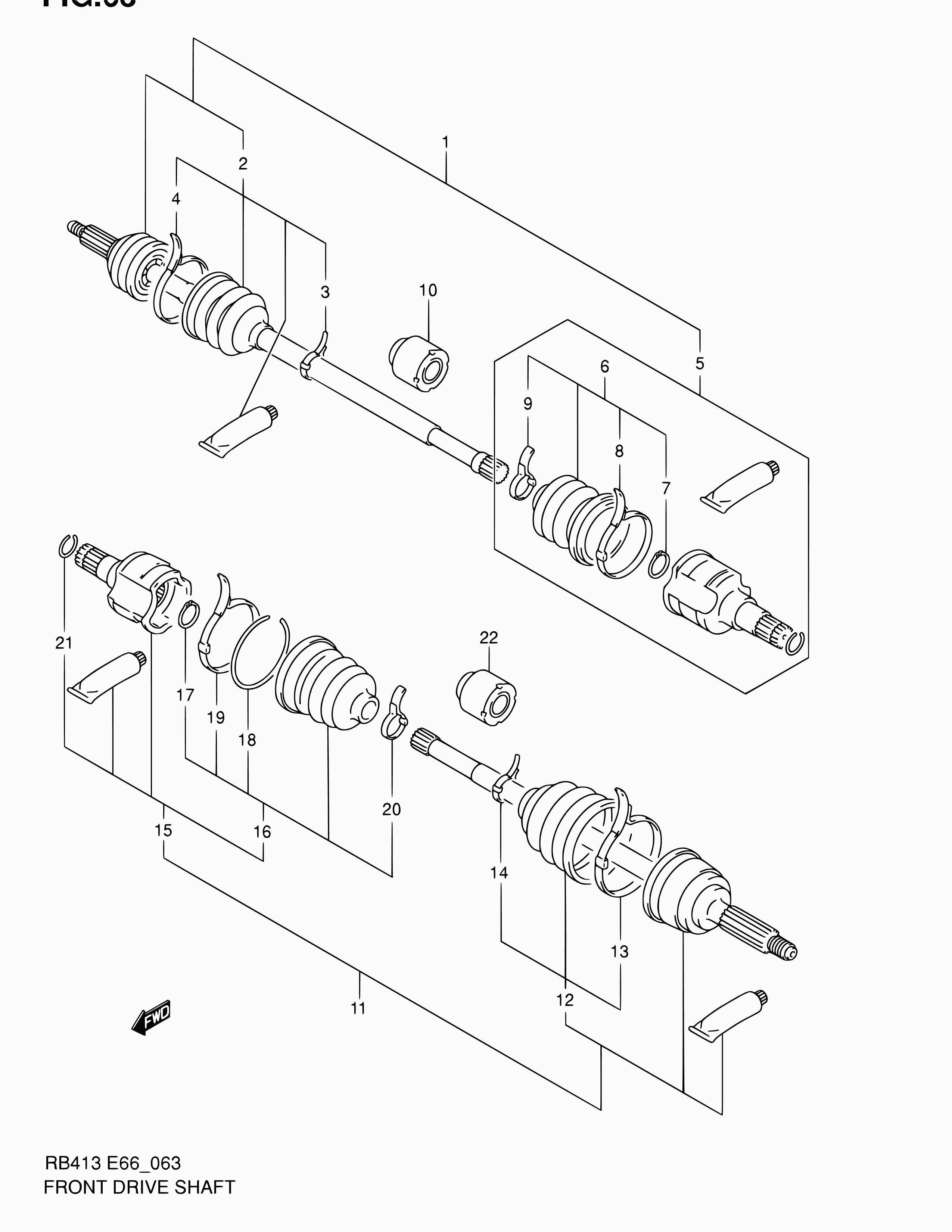 Suzuki 44118-83E50 - Пильник, приводний вал avtolavka.club