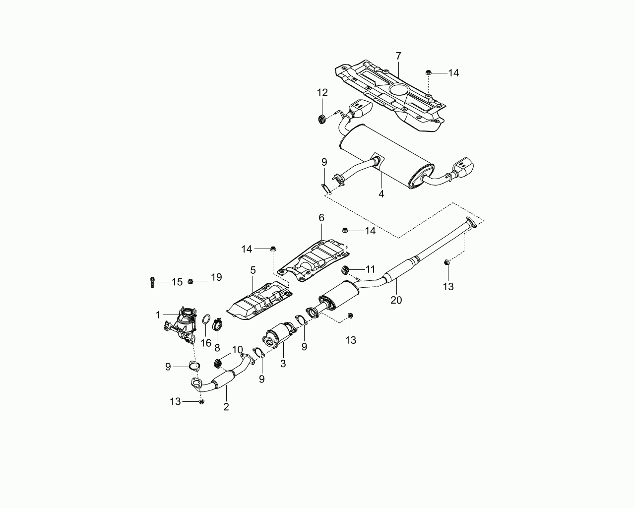 Ssangyong 2454134110 - Прокладка, труба вихлопного газу avtolavka.club