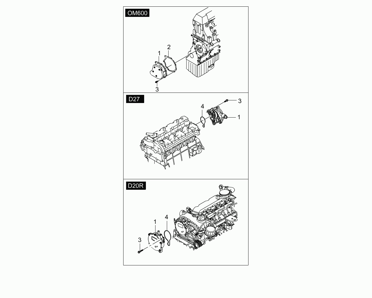 Ssangyong 6659970048 - Комплект прокладок, двигун avtolavka.club