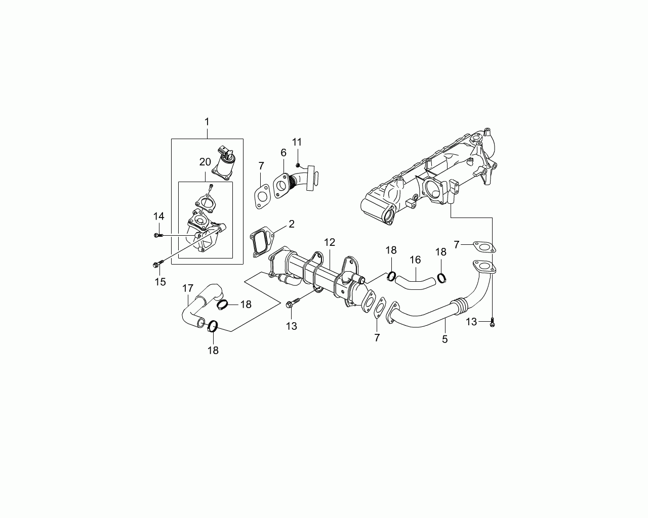 Ssangyong 664140026A - Клапан повернення ОГ avtolavka.club