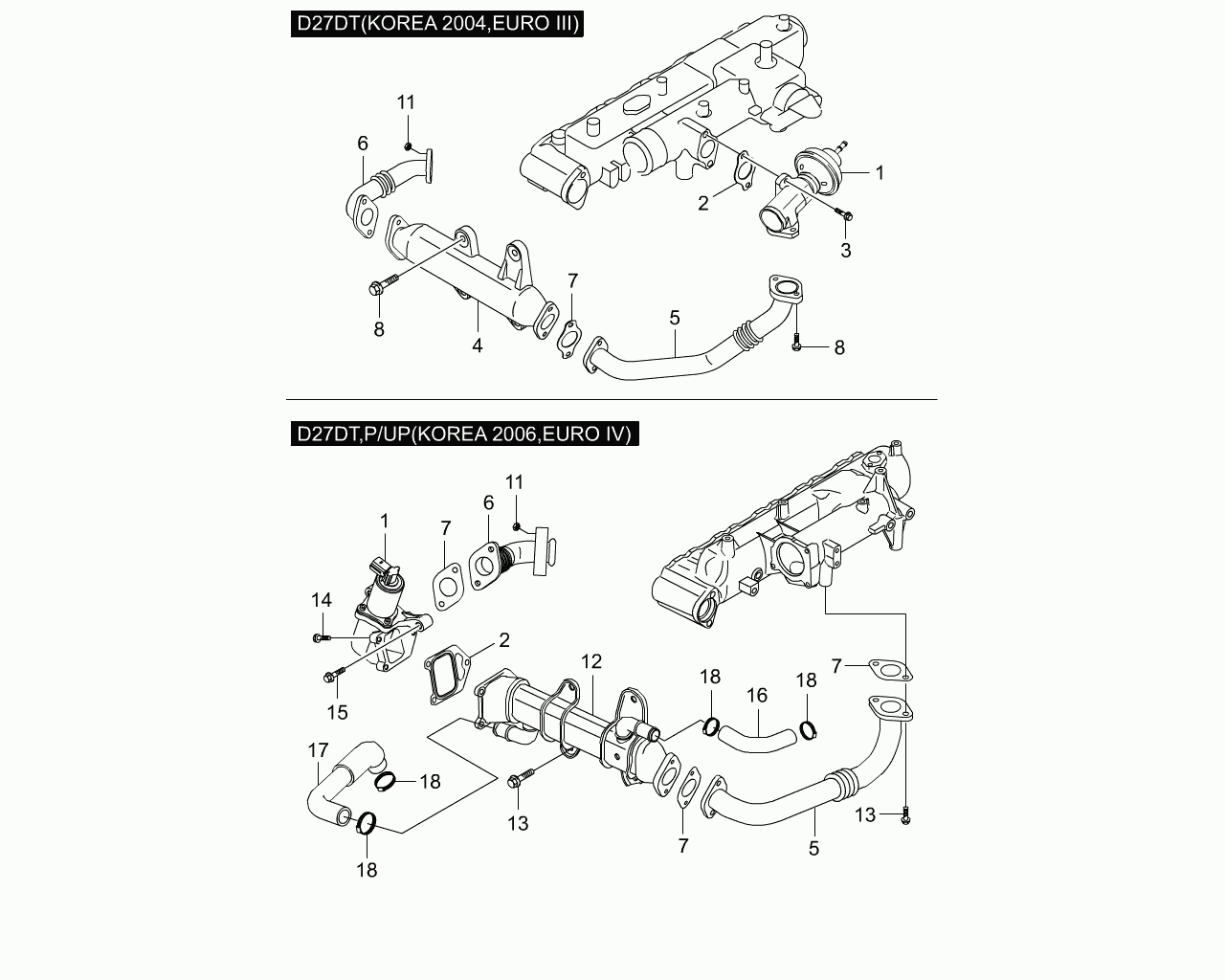 Ssangyong 6651401361 - Трубка, клапан повернення ОГ avtolavka.club