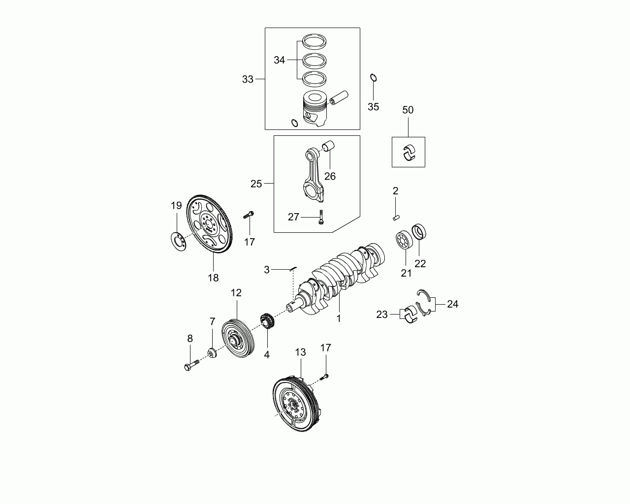 Ssangyong 671 030 072A - Комплект поршневих кілець avtolavka.club