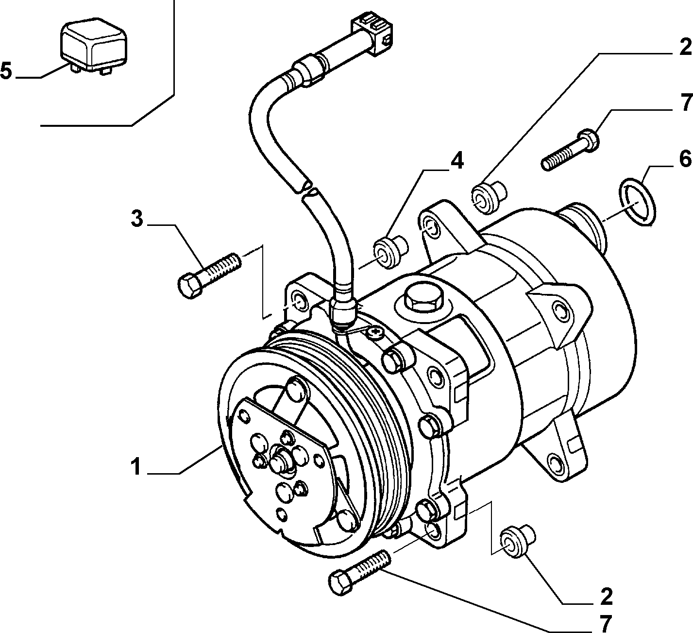 CITROËN/PEUGEOT 9640486480 - Компресор, кондиціонер avtolavka.club