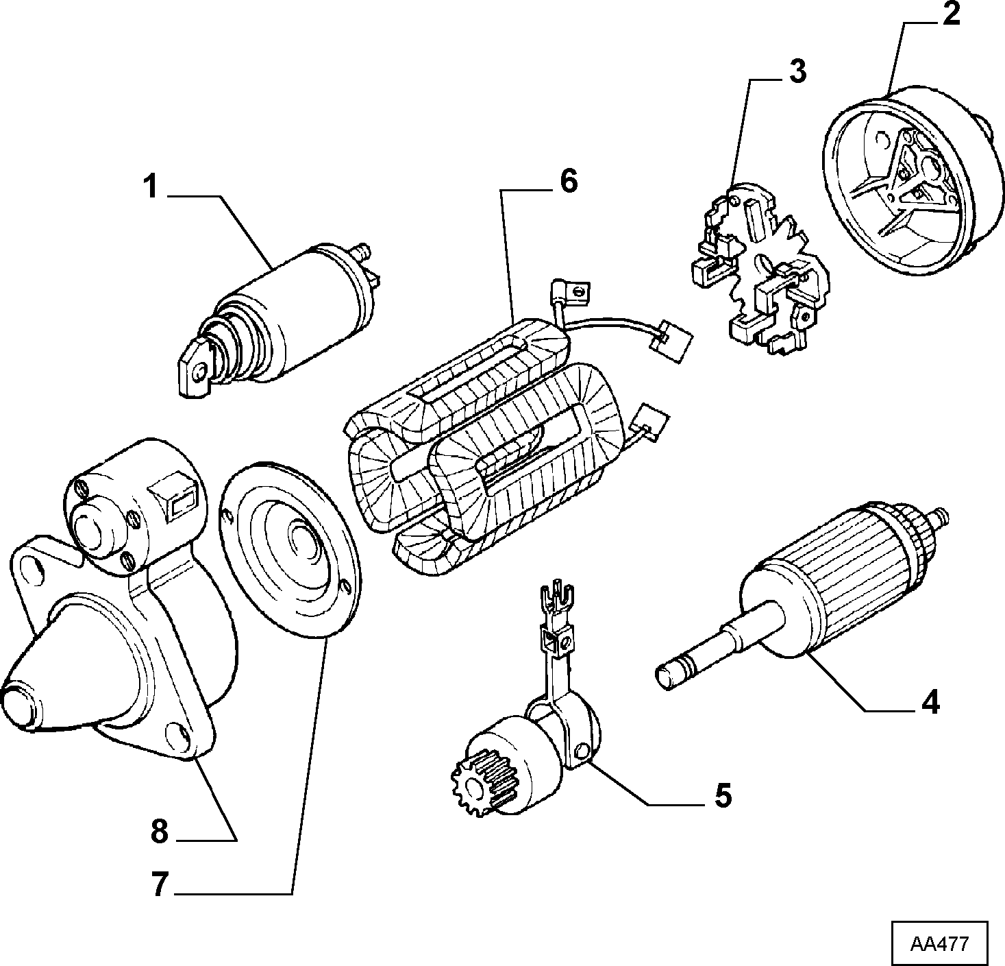 FIAT 9940366 - Тягове реле, стартер avtolavka.club