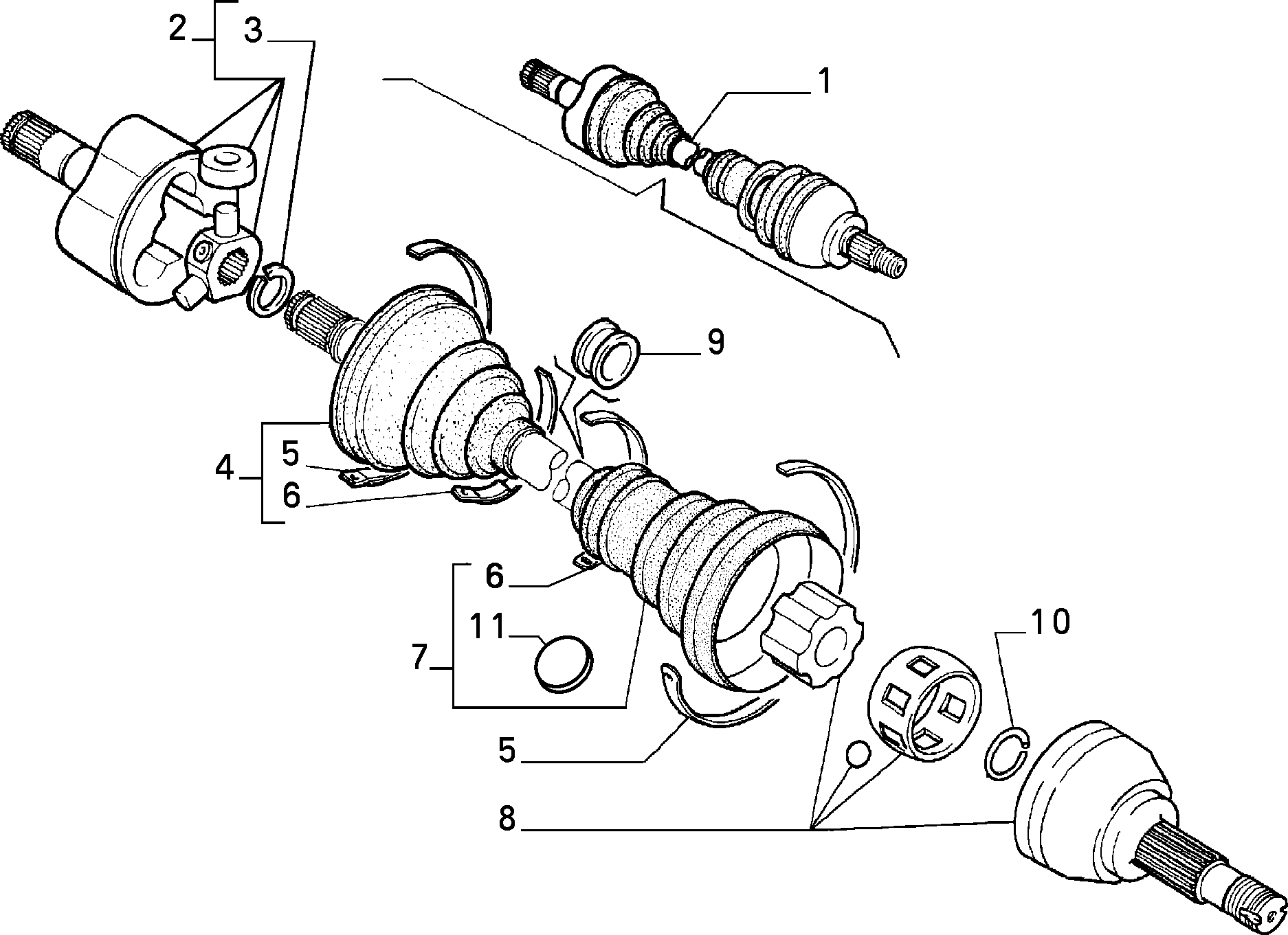 Lancia 95646292 - Шарнірний комплект, ШРУС, приводний вал avtolavka.club