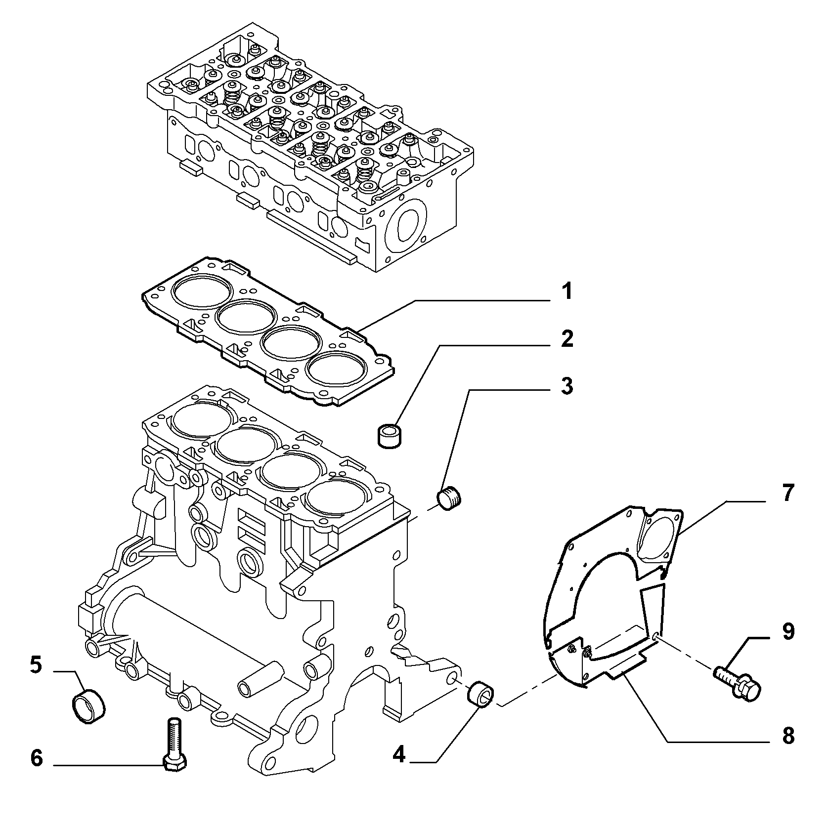 Jeep 55221093 - Прокладка, головка циліндра avtolavka.club