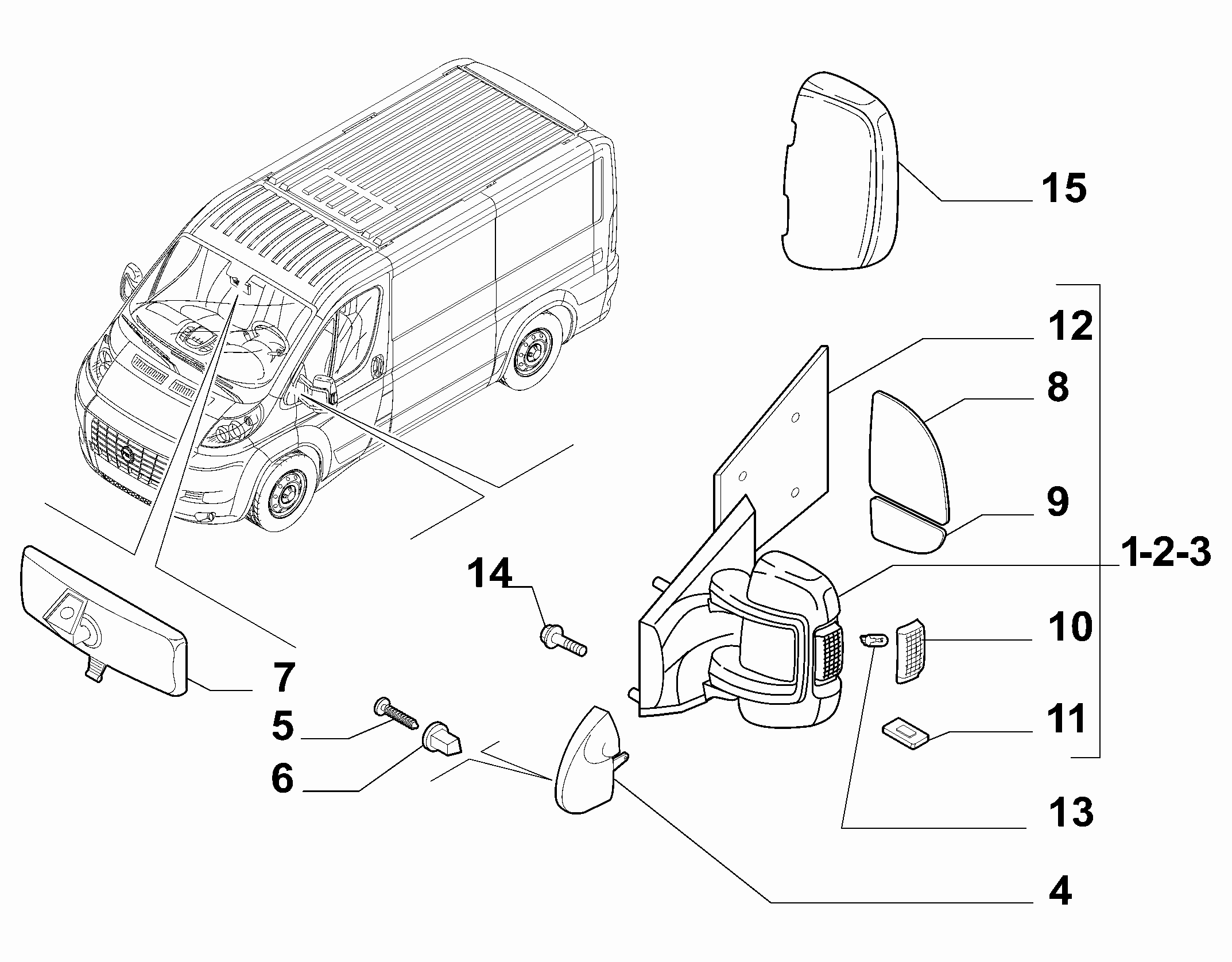 FIAT 71748244 - Дзеркальне скло, зовнішнє дзеркало avtolavka.club