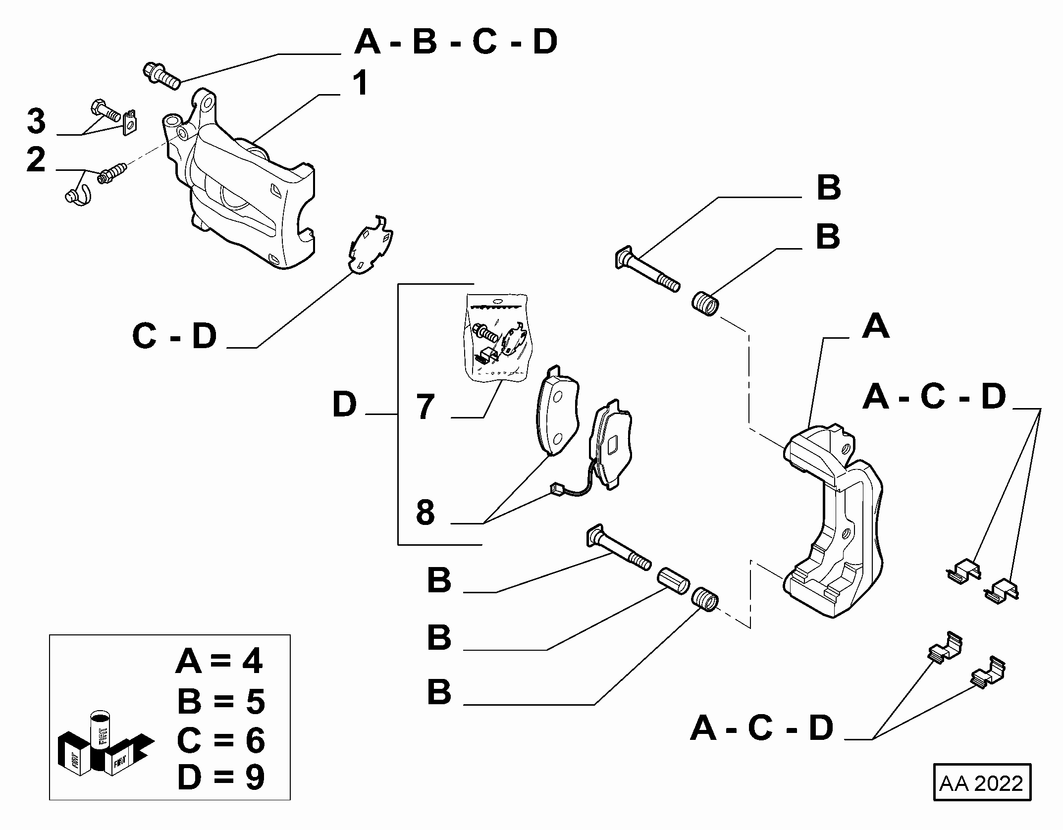 Lancia 77364874 - Гальмівні колодки, дискові гальма avtolavka.club