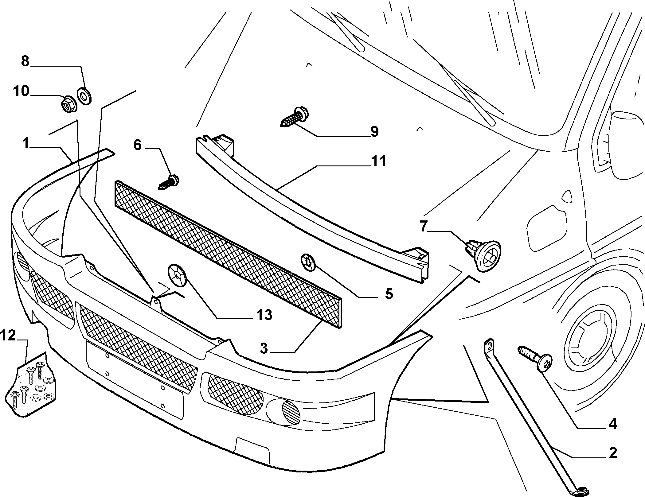 FIAT 735383178 - Буфер, бампер avtolavka.club