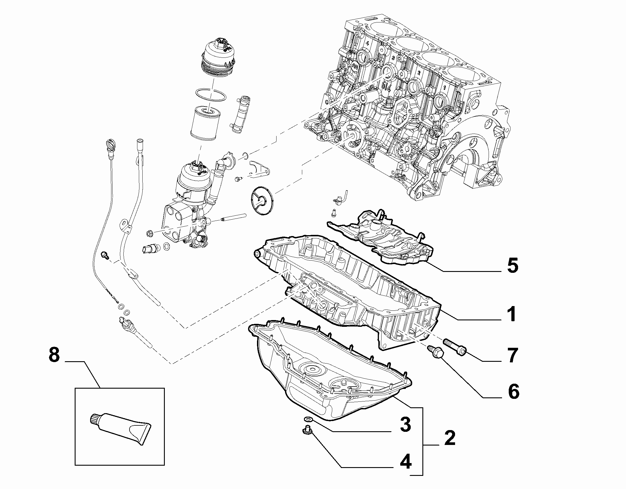 FIAT 9633262380 - Різьбова пробка, масляний піддон avtolavka.club