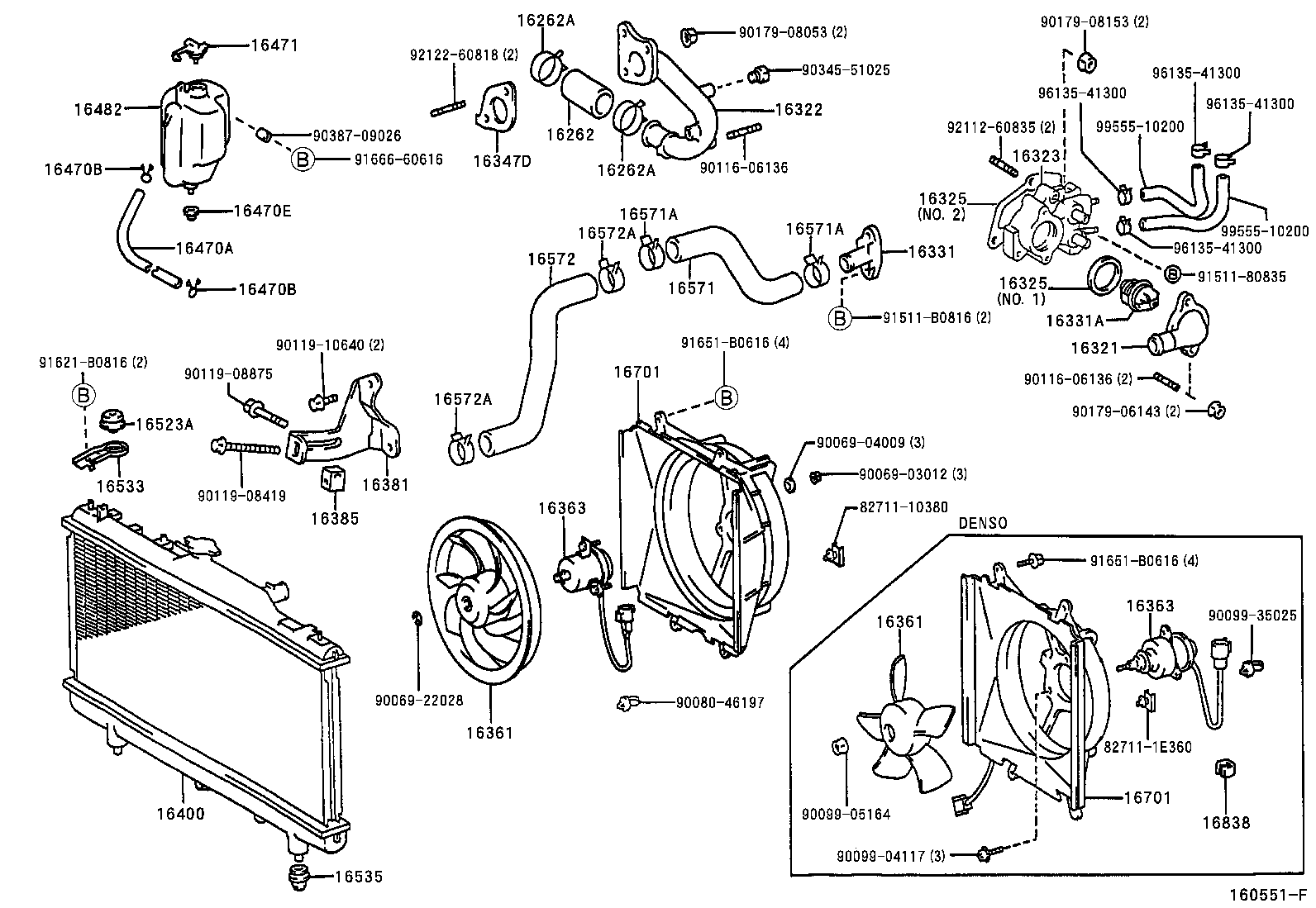 LEXUS 1640002270 - Радіатор, охолодження двигуна avtolavka.club