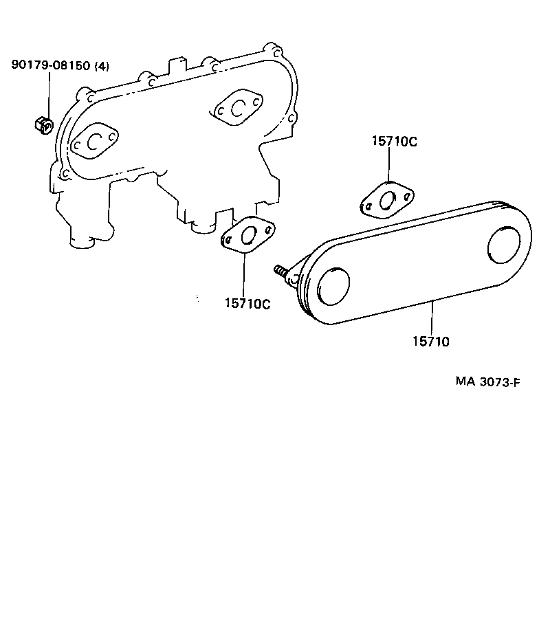 TOYOTA 9017908150 - Гайка, випускний колектор avtolavka.club