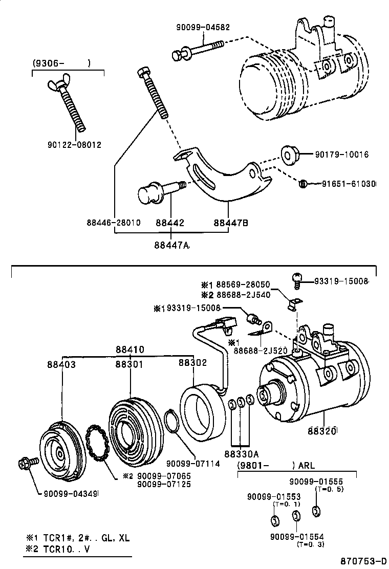 TOYOTA 88320-28160 - Компресор, кондиціонер avtolavka.club