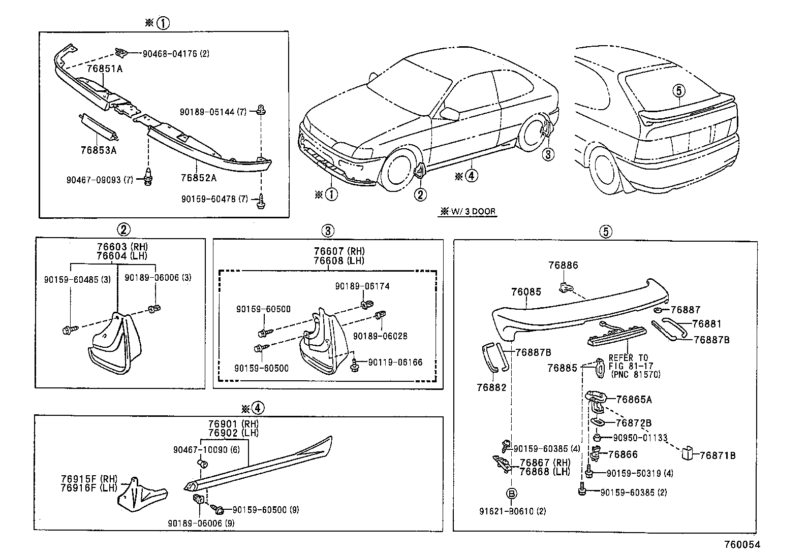 TOYOTA 9018906174 - Зажим, молдинг / захисна накладка avtolavka.club