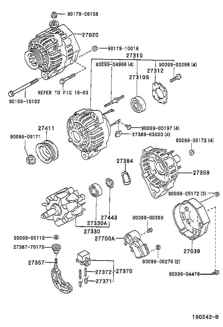 TOYOTA 27060-11270 - Генератор avtolavka.club