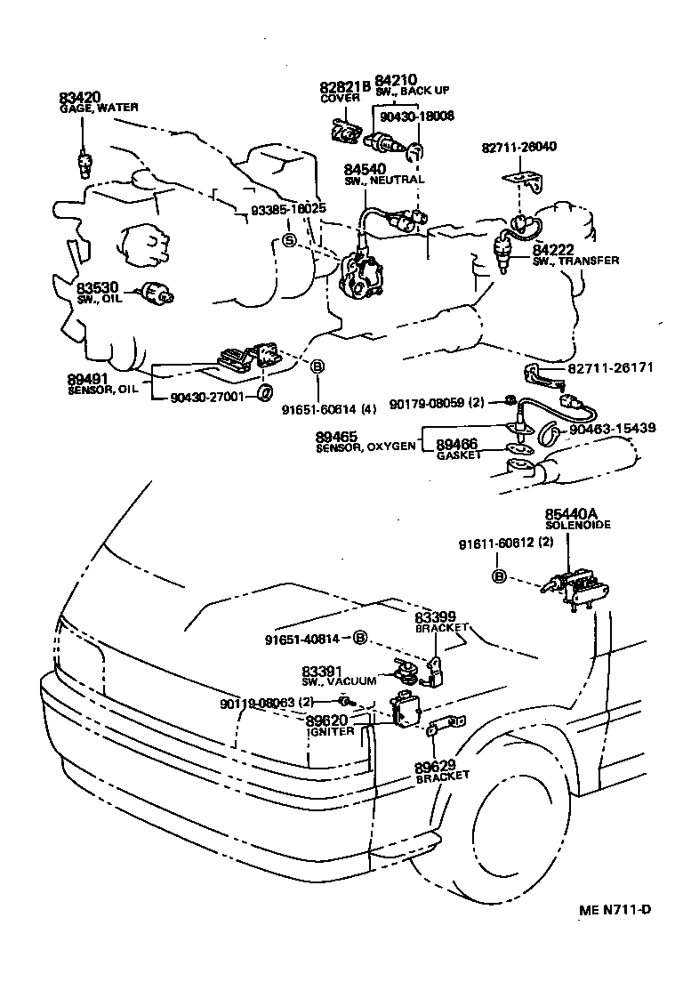 TOYOTA 83530-14040 - Датчик, тиск масла avtolavka.club