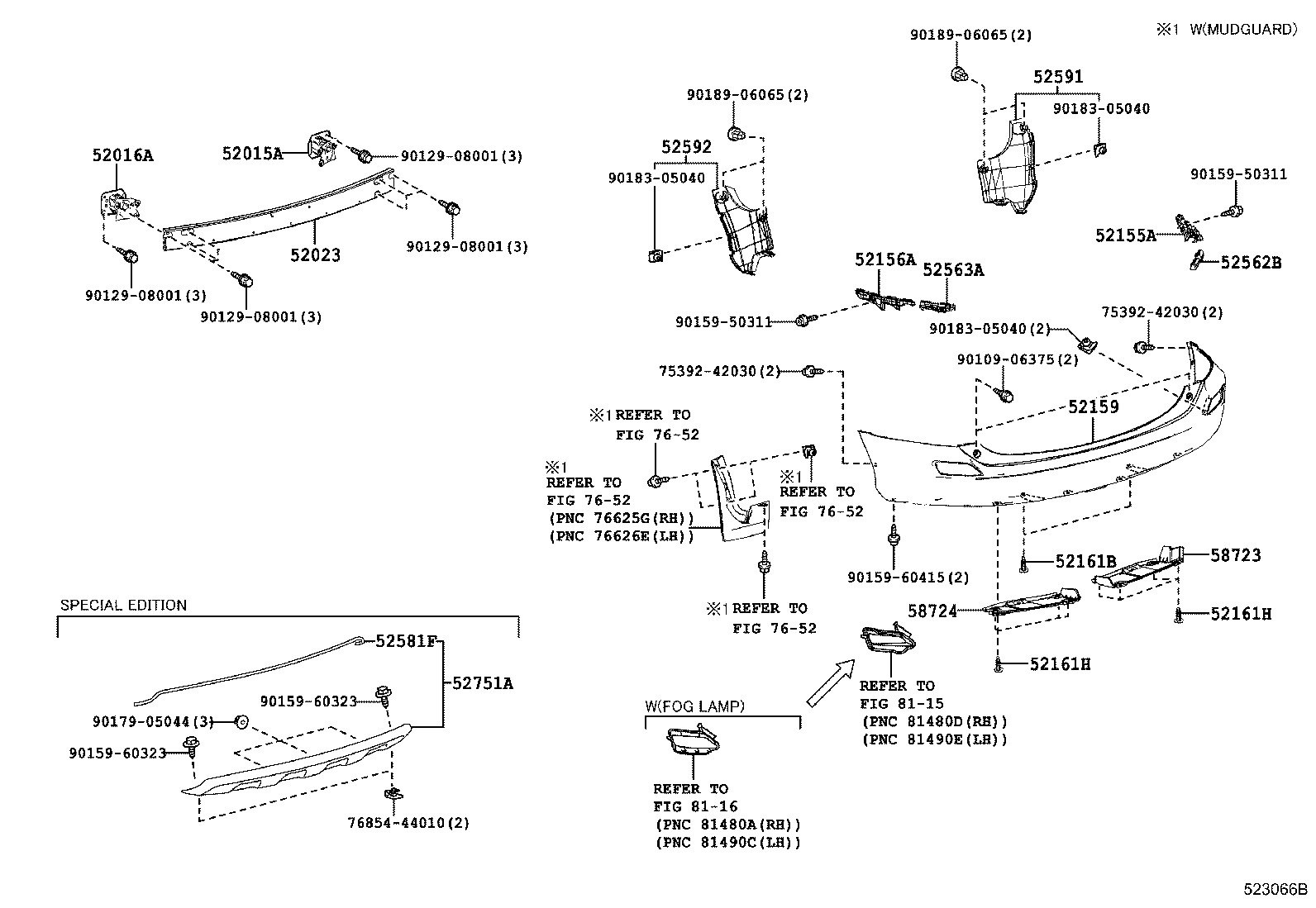 TOYOTA 5215942190 - Буфер, бампер avtolavka.club