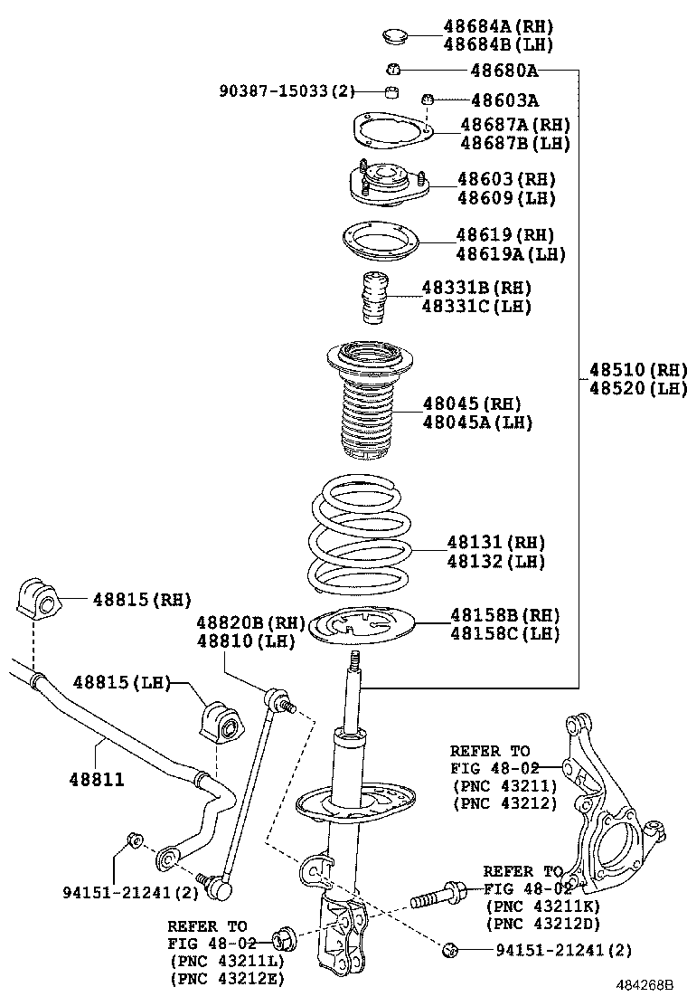 TOYOTA 4852080472 - Амортизатор avtolavka.club