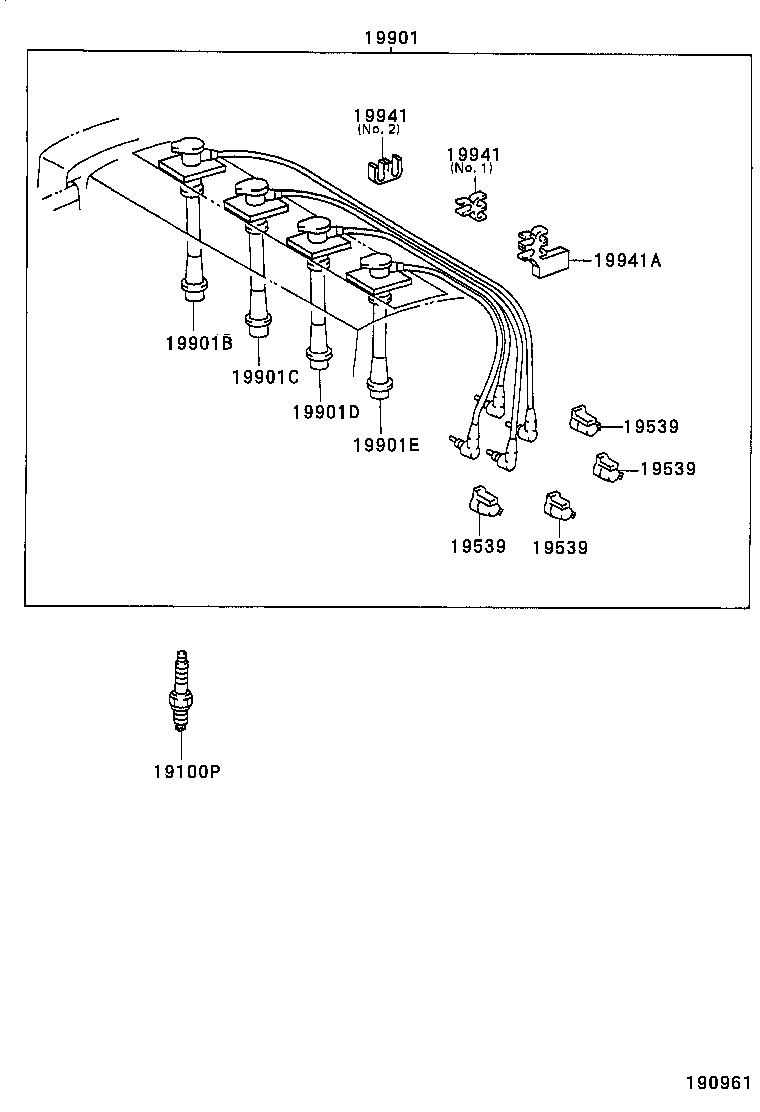 LEXUS 90919-22327 - Провід запалювання avtolavka.club