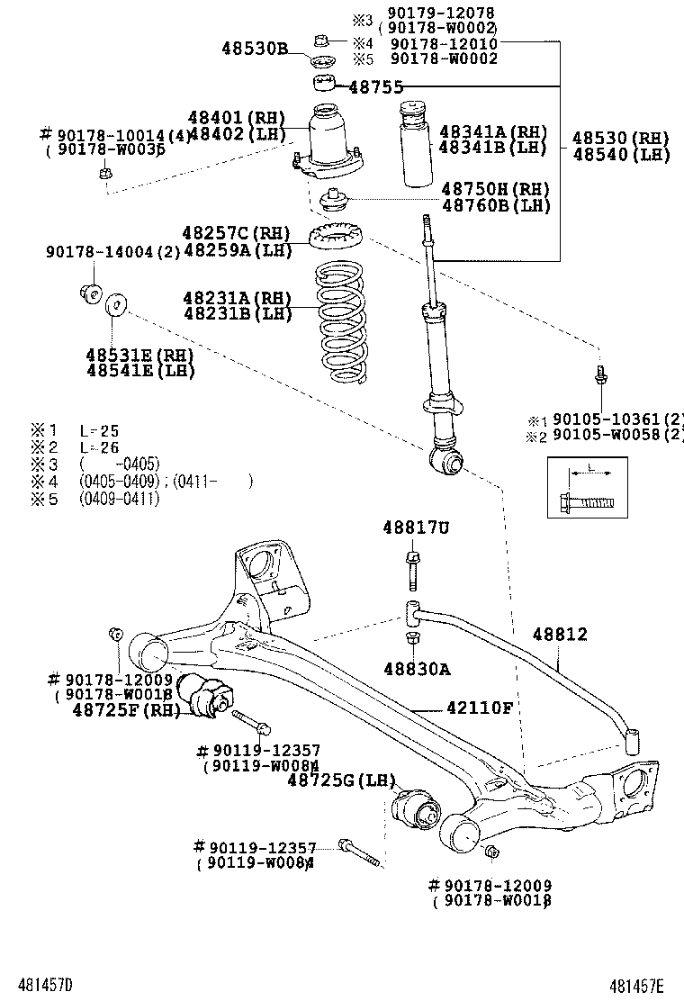 TOYOTA 48231-02340 - Пружина ходової частини avtolavka.club