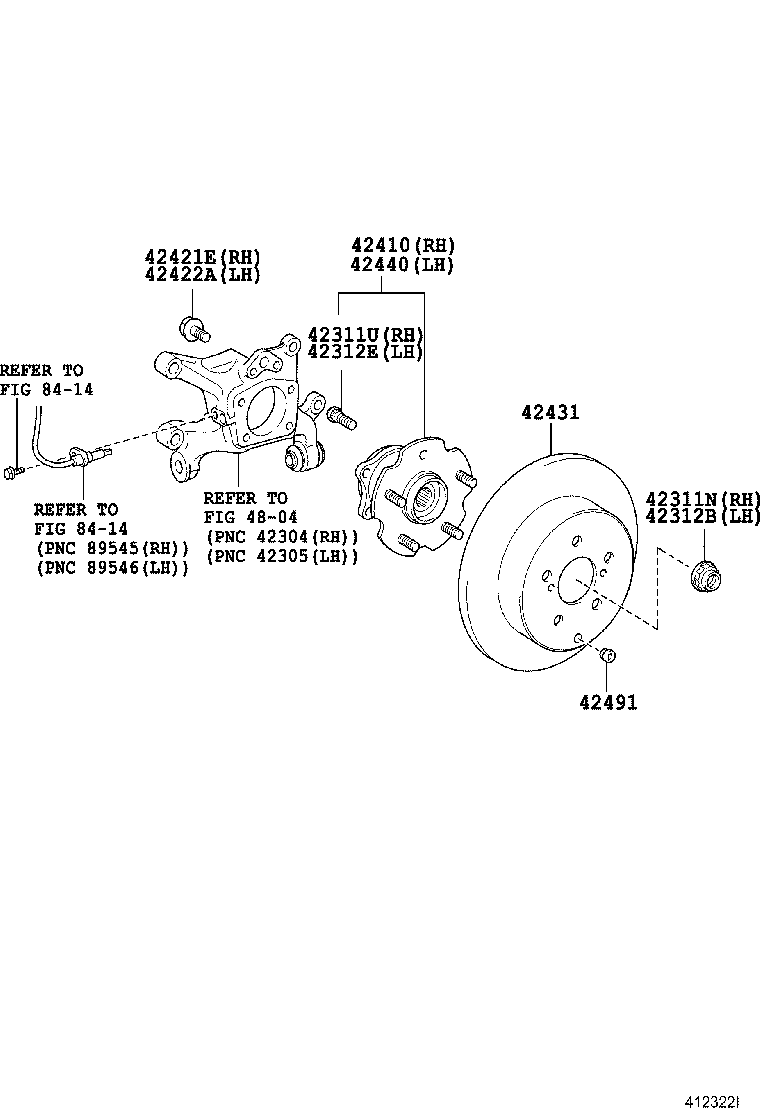 LEXUS 4243142060 - Гальмівний диск avtolavka.club