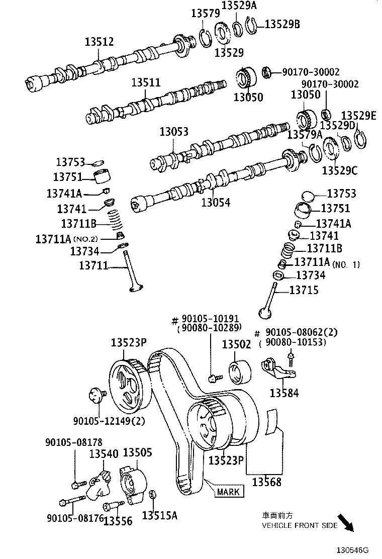 Opel 13568-09080 - Ремінь ГРМ avtolavka.club