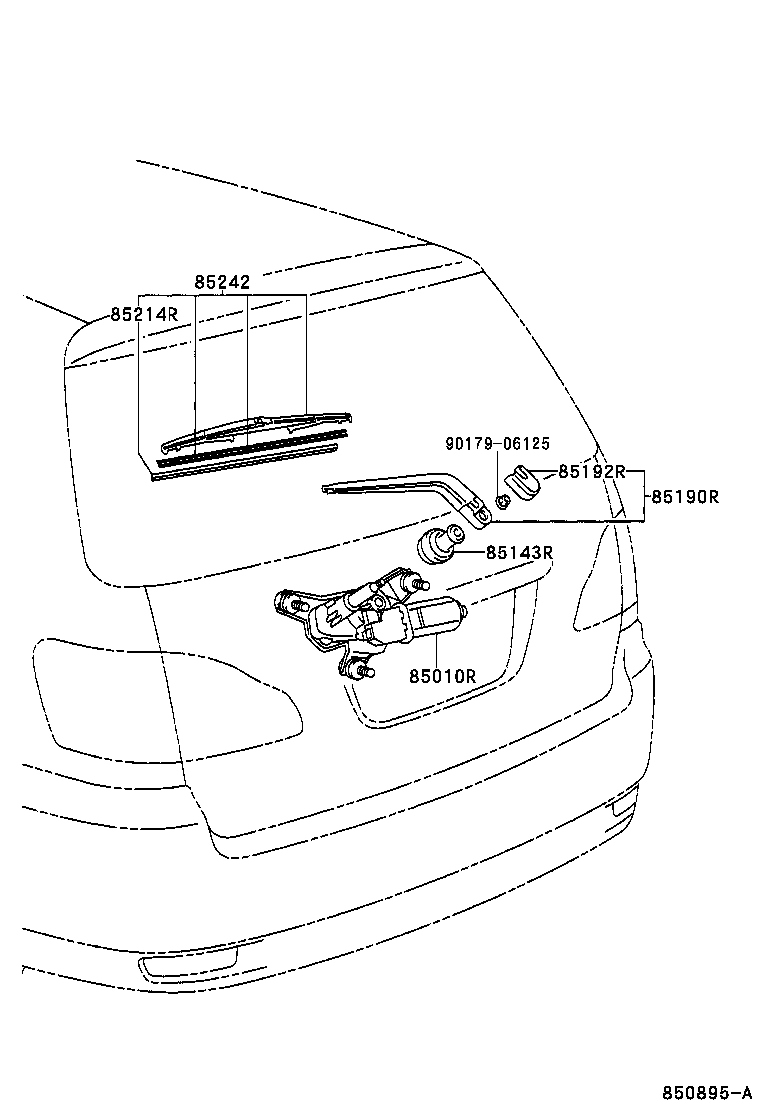 TOYOTA 85242 28060 - Щітка склоочисника avtolavka.club