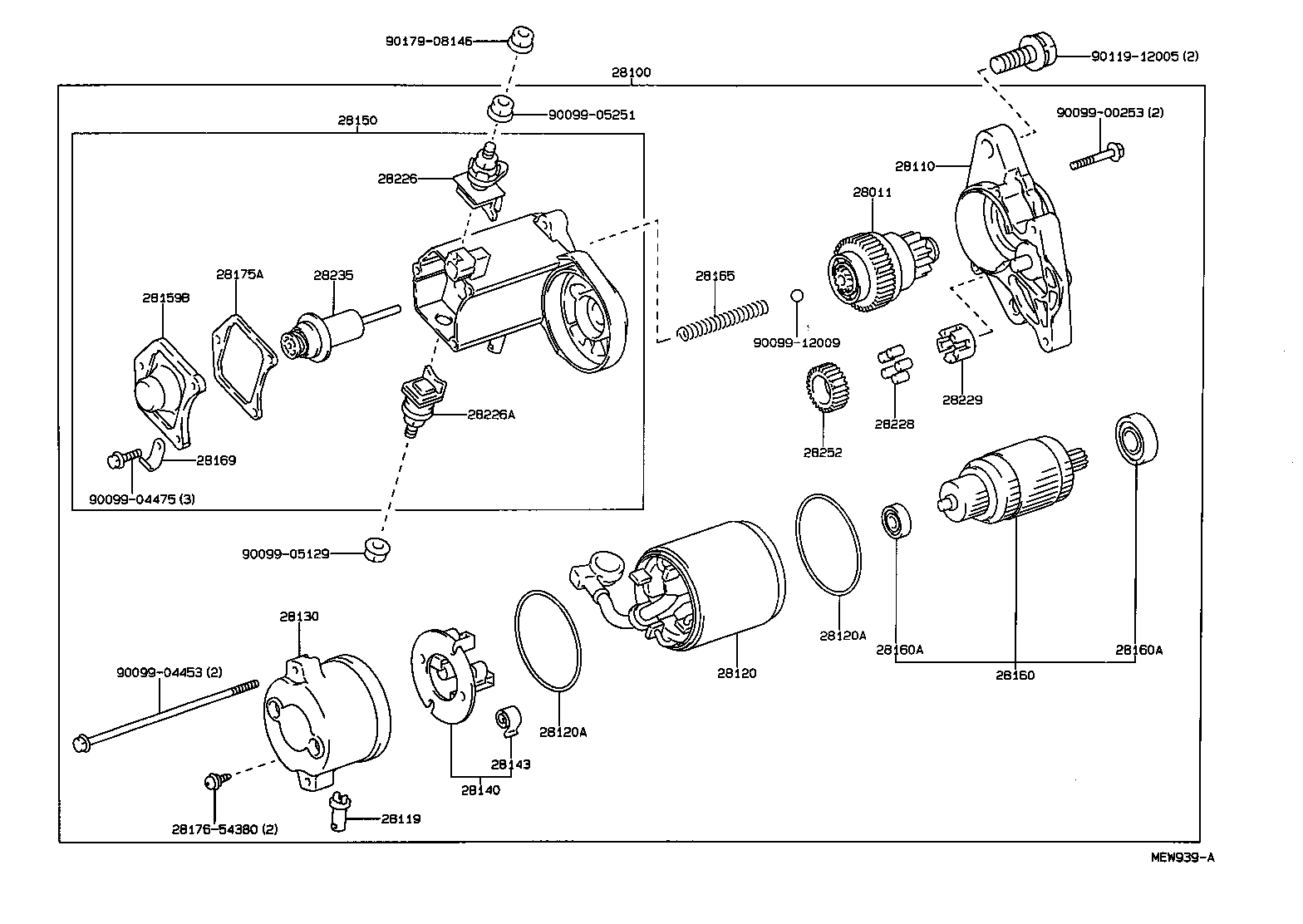 TOYOTA 90099-10197 - Підшипник з боку приводу, стартер avtolavka.club