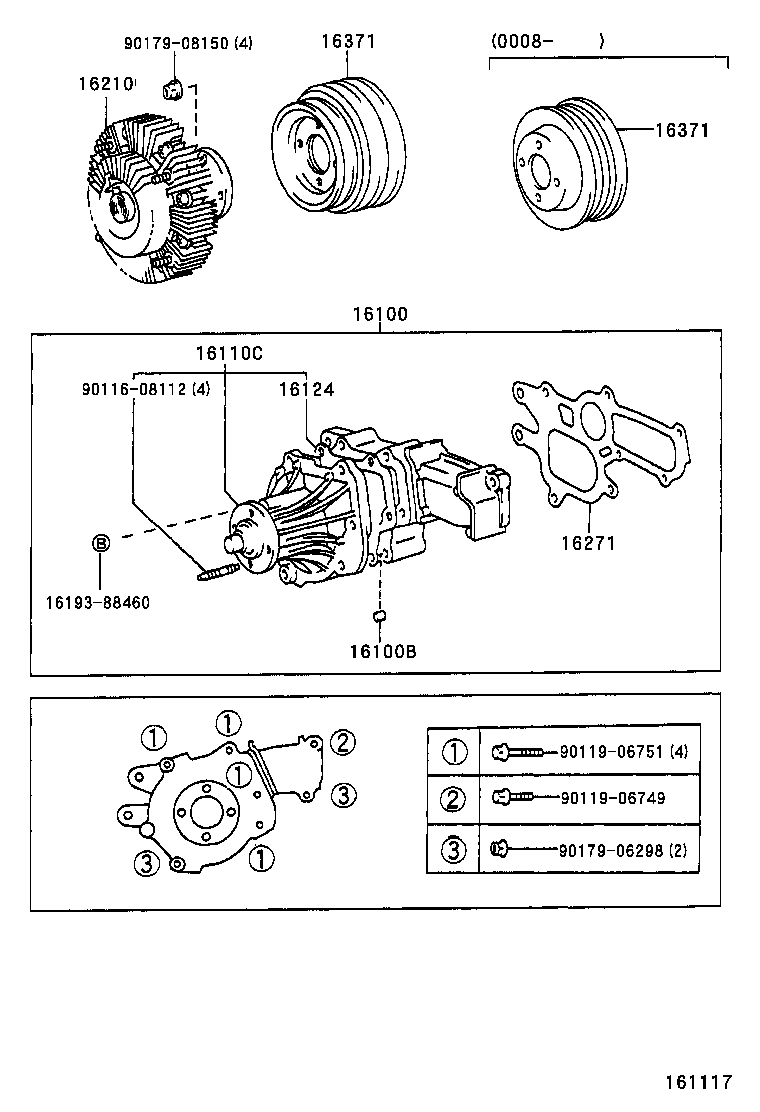 Suzuki 16100-69355 - Водяний насос avtolavka.club