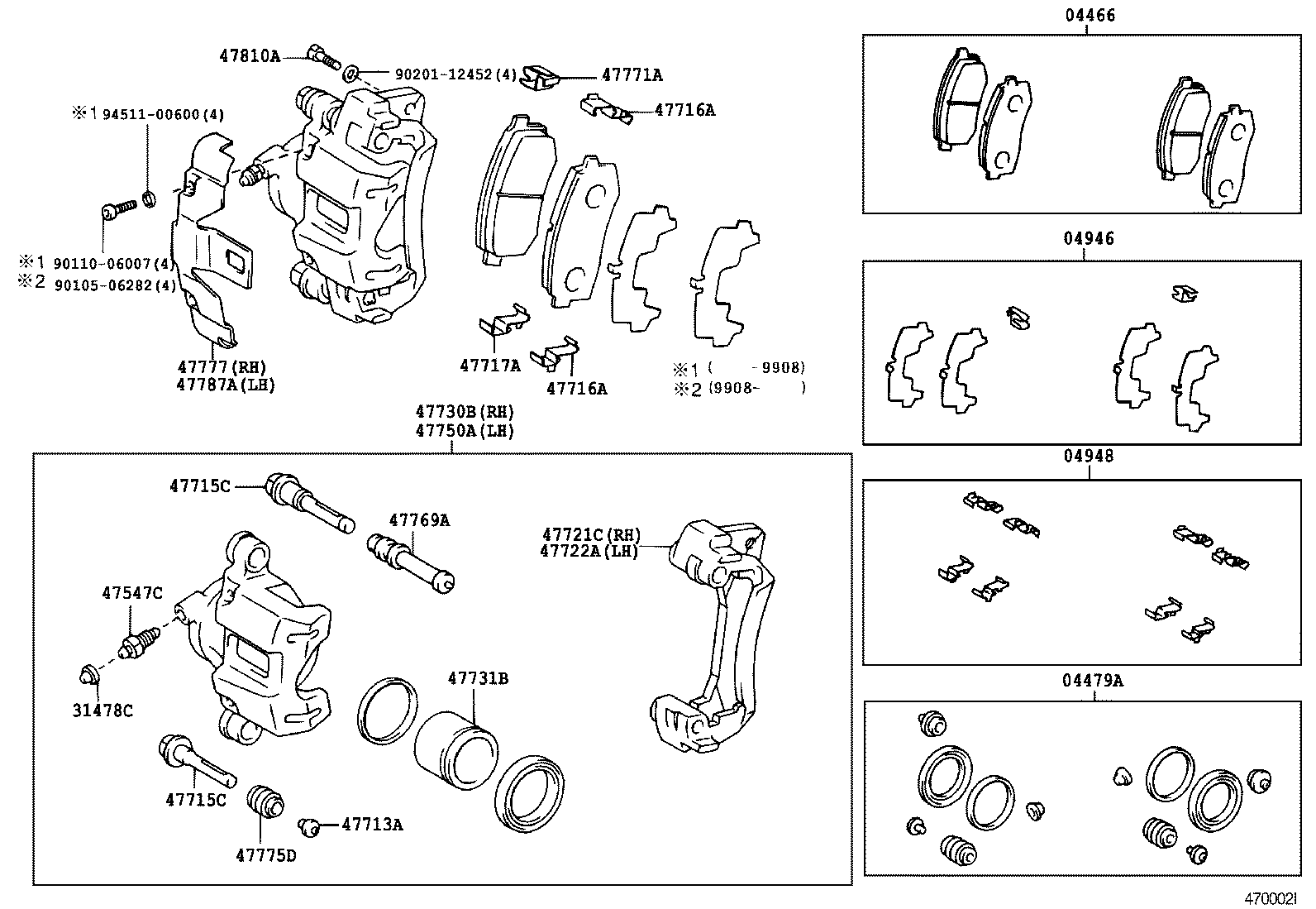 TOYOTA 4773060110 - Гальмівний супорт avtolavka.club